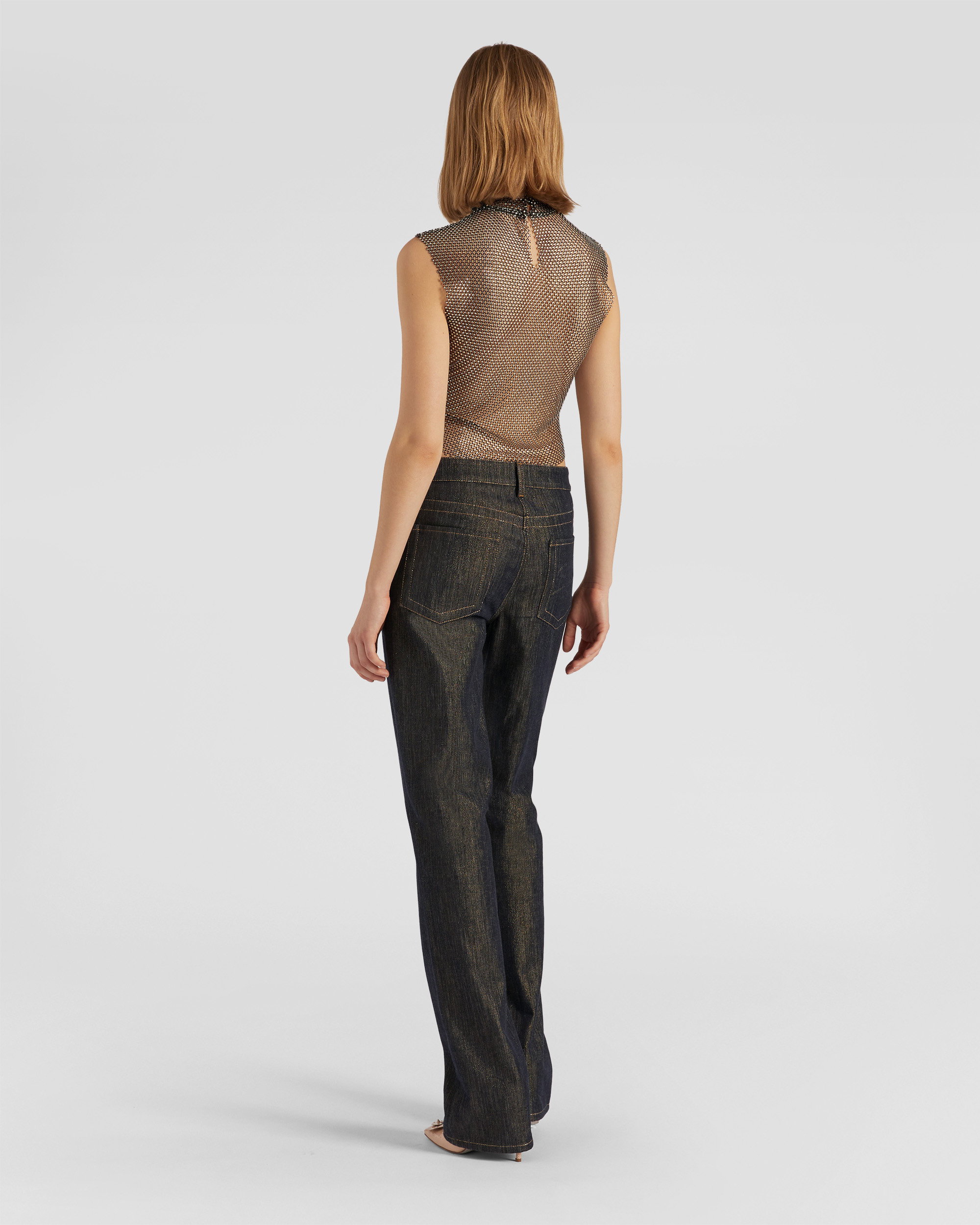 European Goods Rhinestone Jeans for Women 2022 New Autumn Clothes