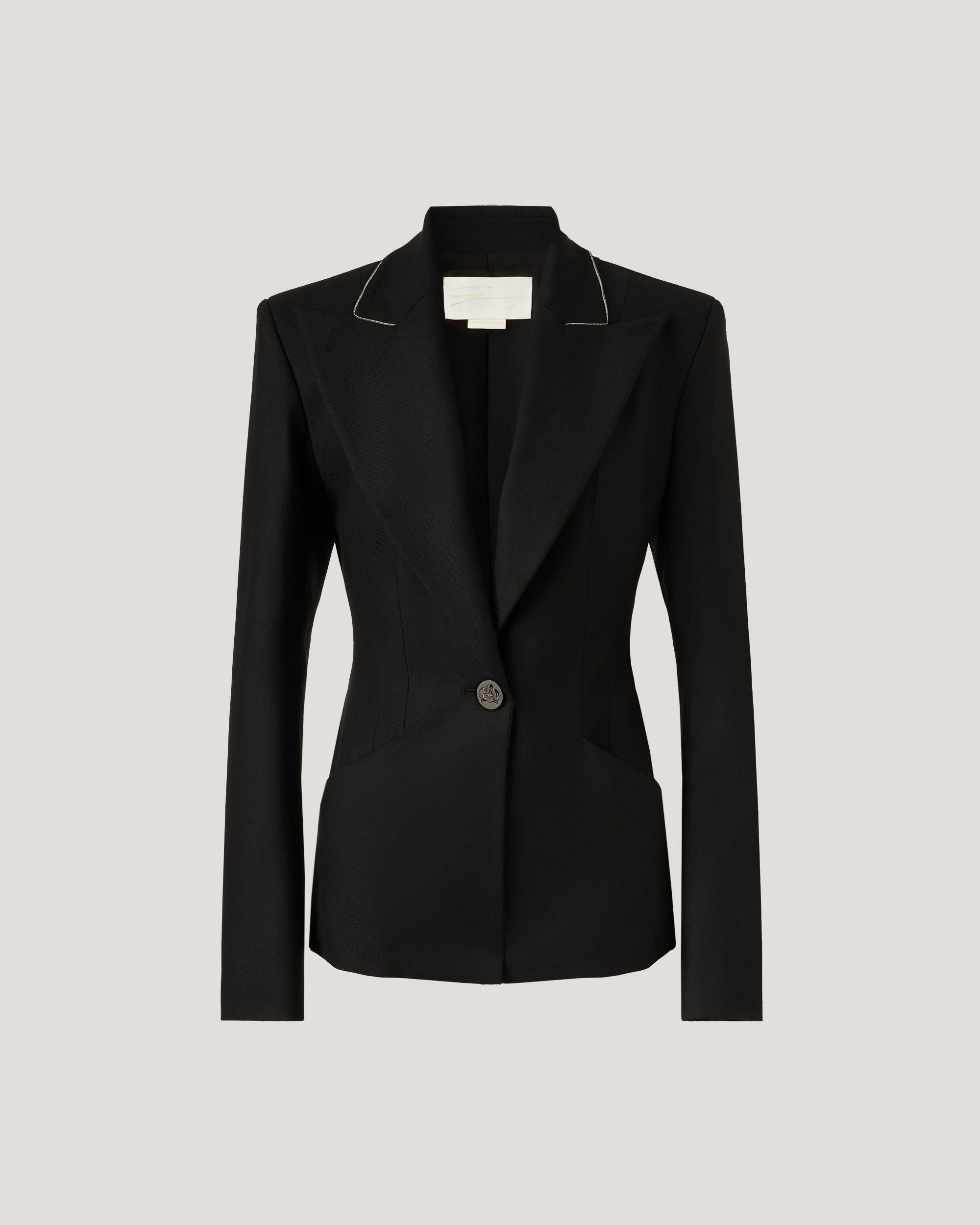 ジャケット SAULINA ANITA - Viscose double-breasted blazer (SAB180 2) Saulina Anita Viscose Double Breasted Blazer | Balardi