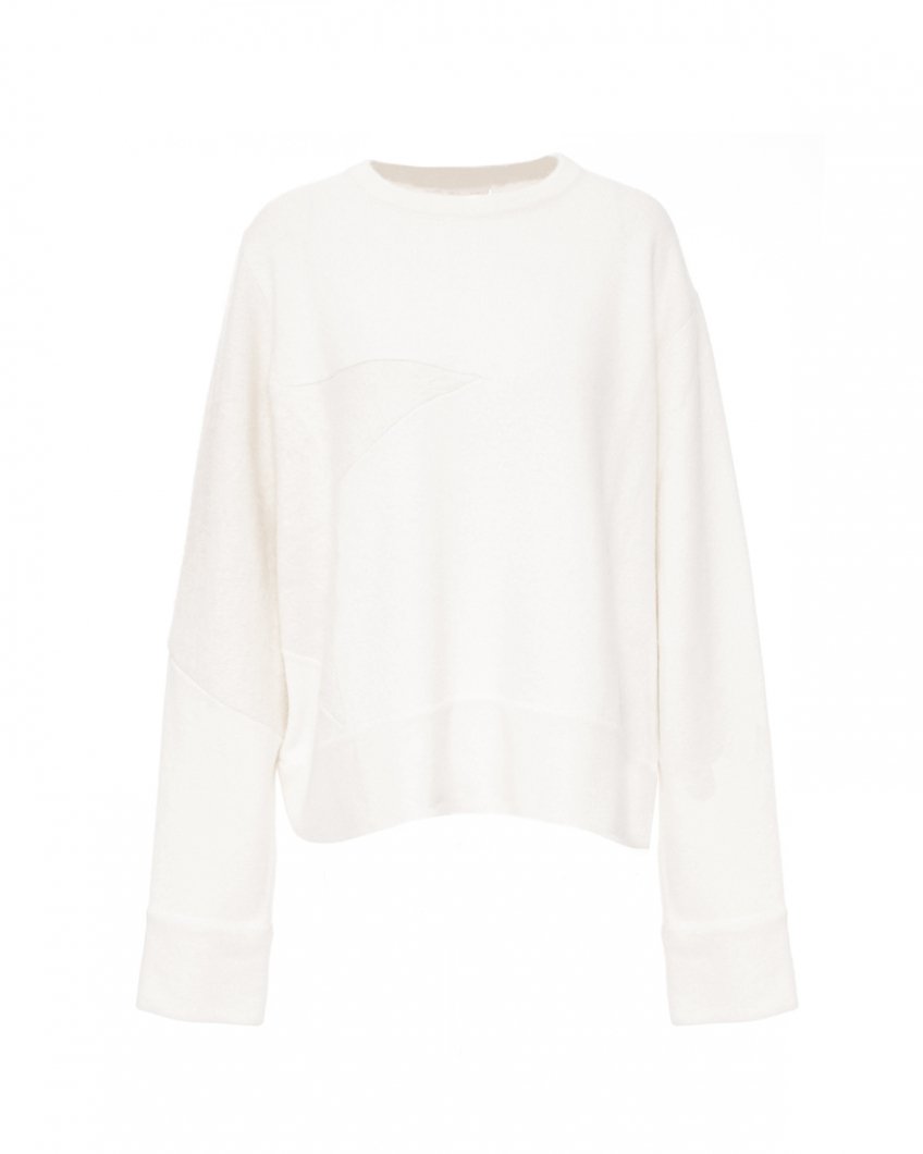 White roundneck sweater 