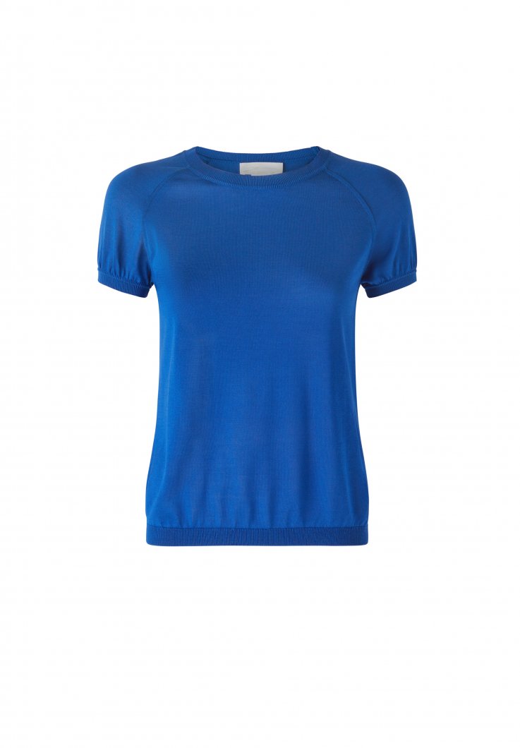 Blue round neck t-shirt