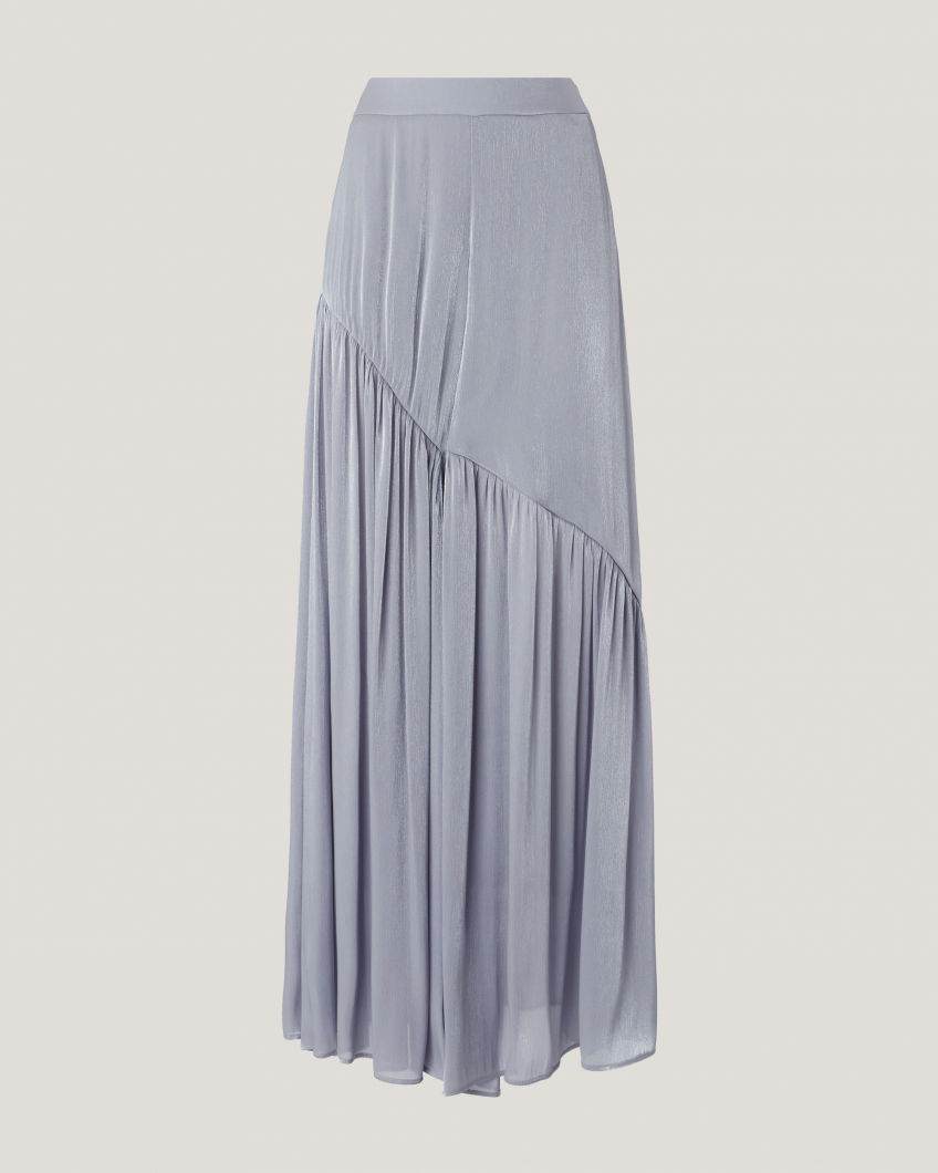 Loose-fitting pants with an asymmetrical design