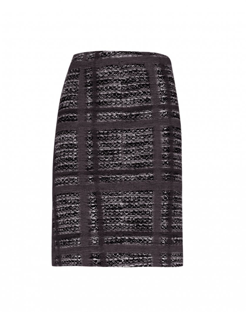 Checkered tube skirt