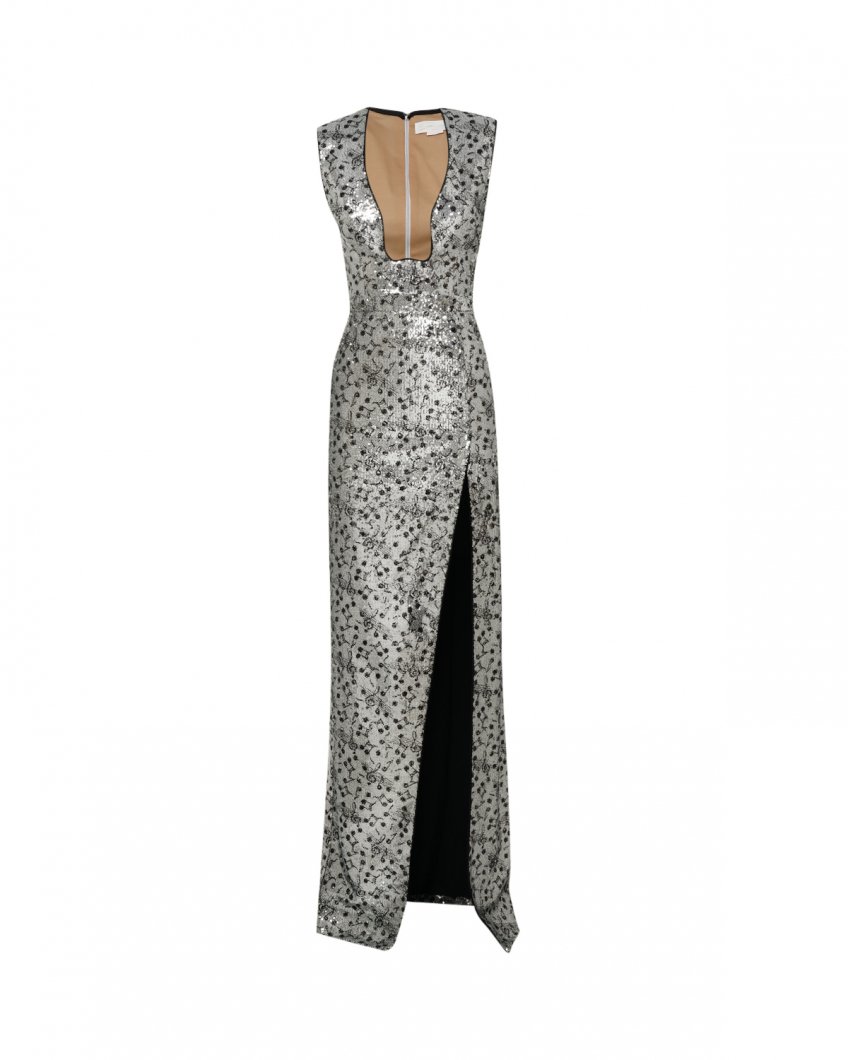 Long sequined gown