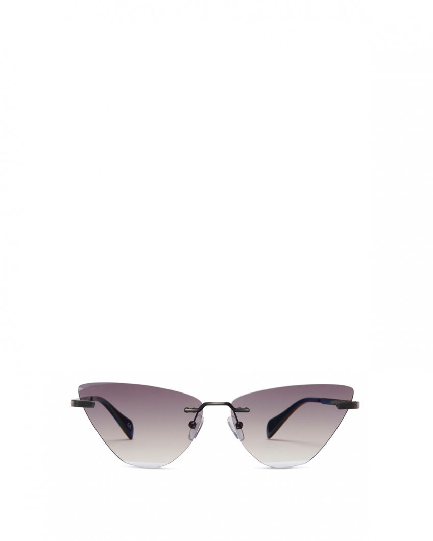 Silver cat-eye sunglasses