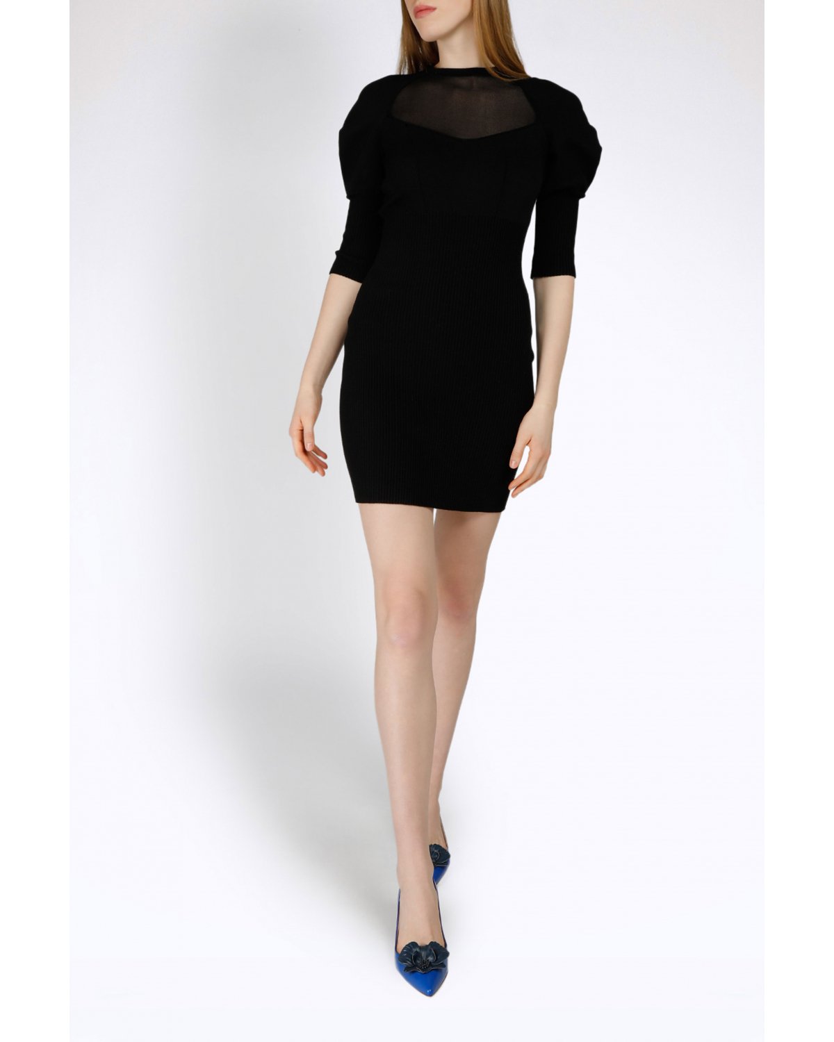 Black knitted bodycon dress | | Genny