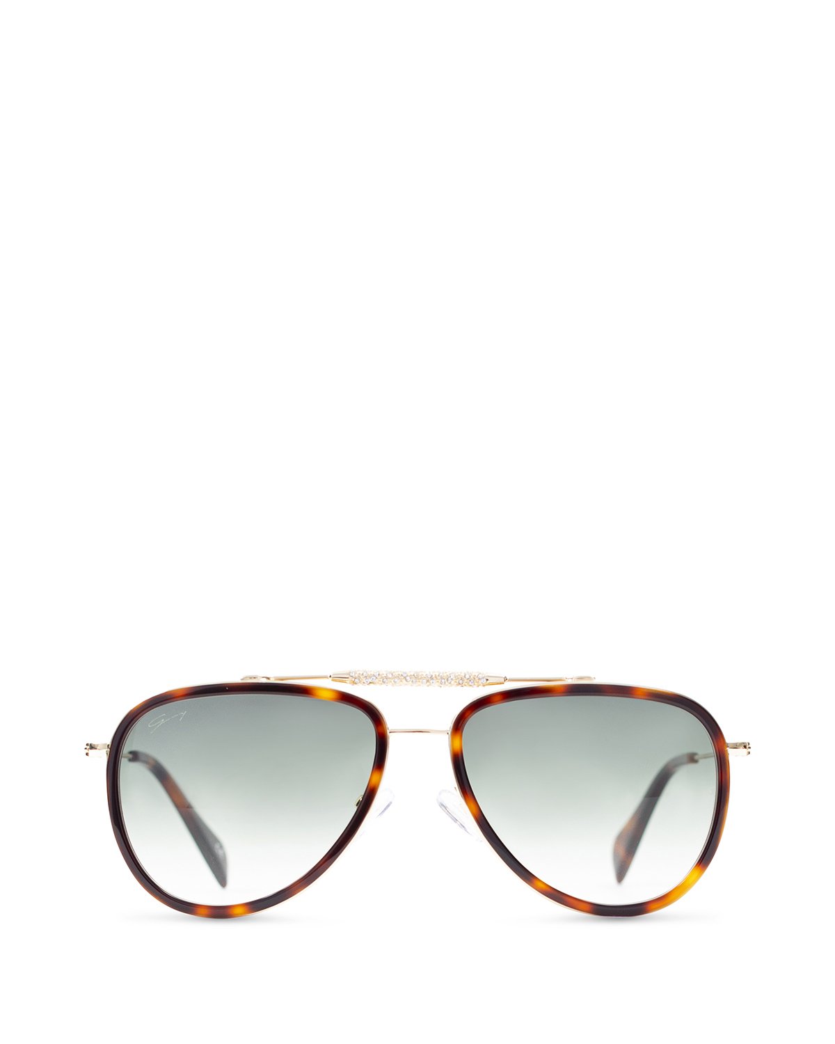 Tortoiseshell aviator sunglasses | Accessories, Sunglasses | Genny