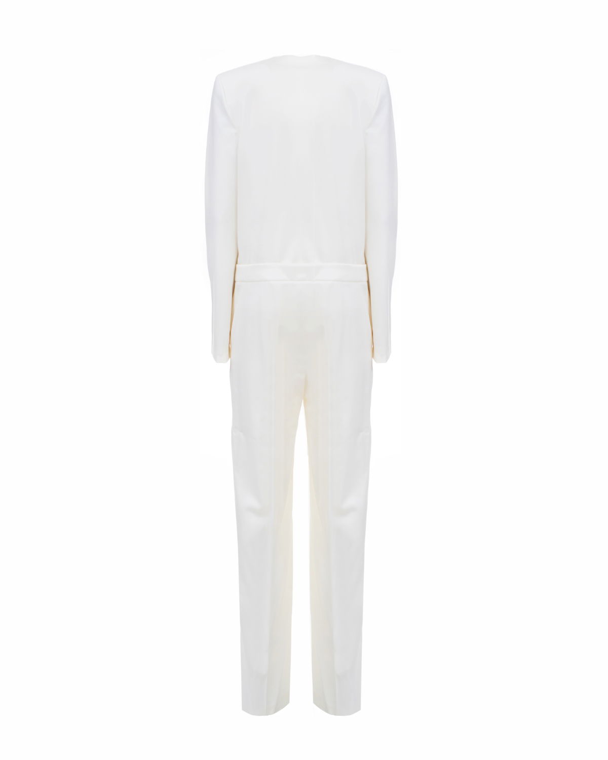 White V neck wool jumpsuit | -40% | Genny