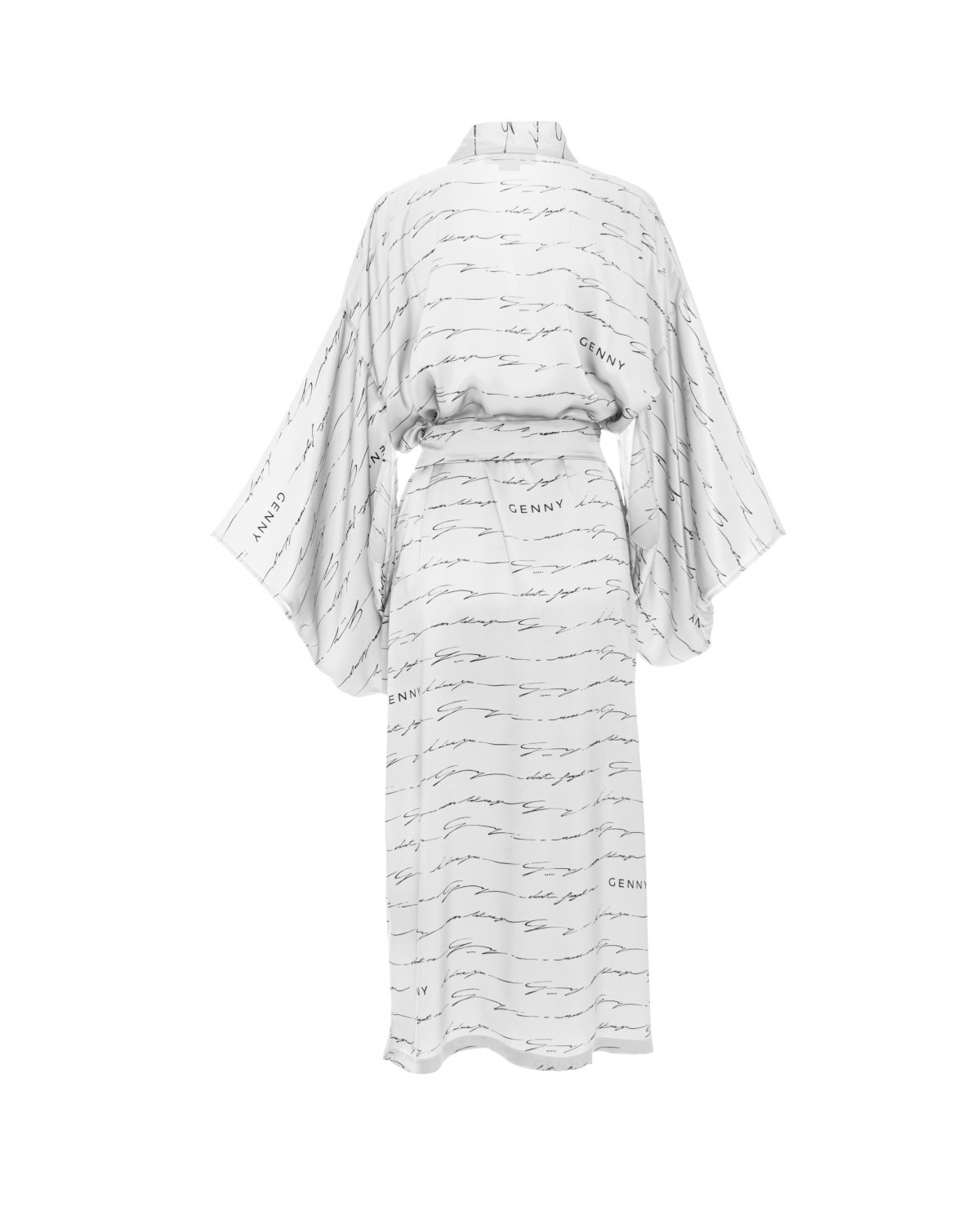  I love you printed long silk white kimono | Leisurewear, Gifts, Valentine's Day | Genny