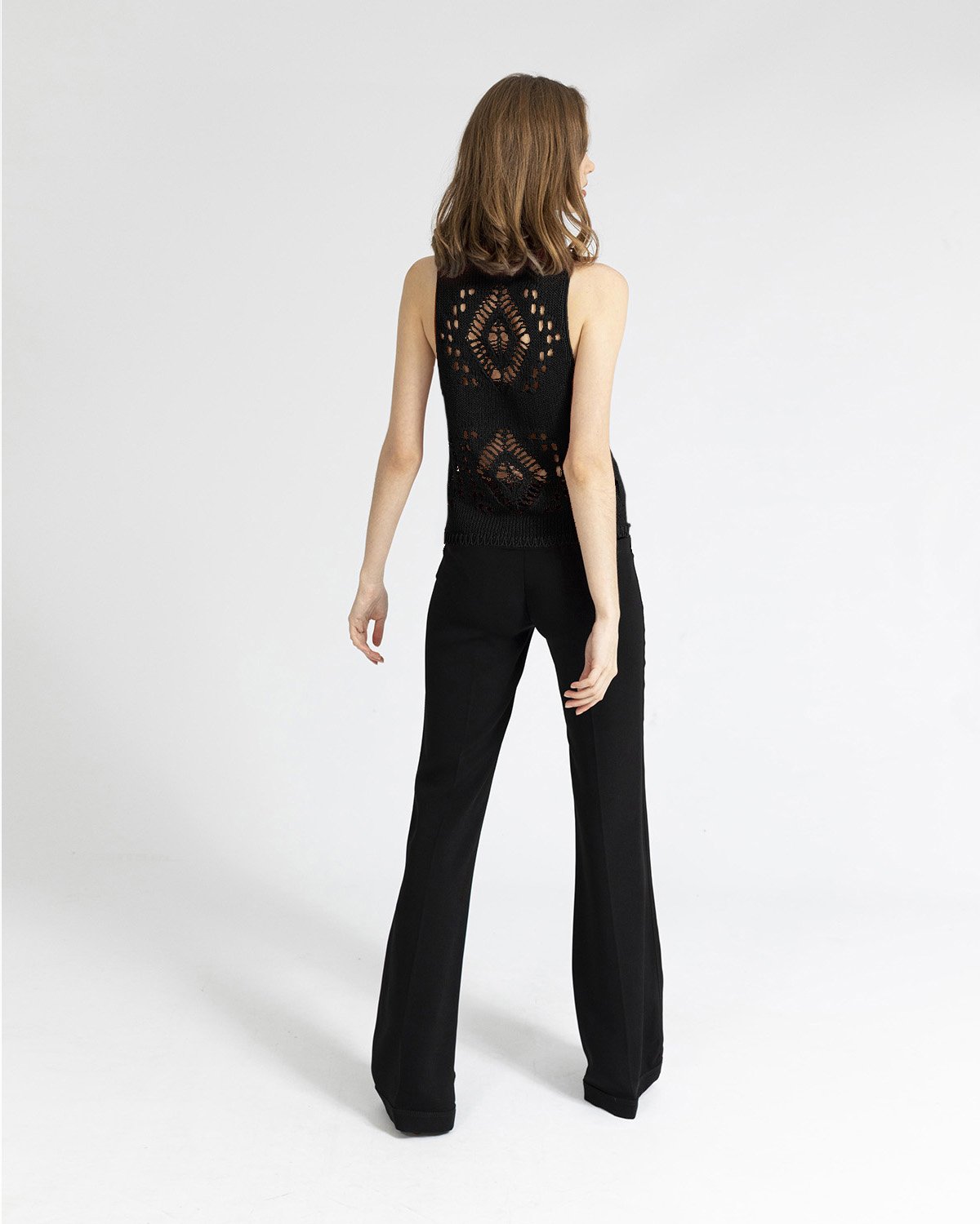 Silk black lace top | Temporary Flash Sale | Genny