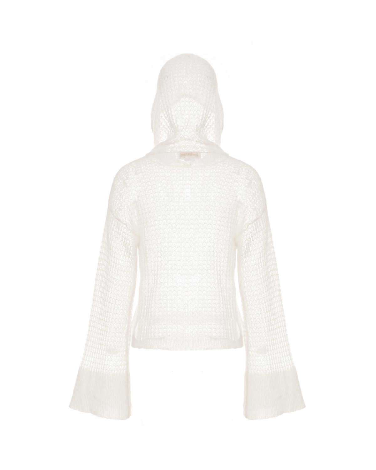 White Hooded mohair wool sweater | Sale, -50%, Private sale, -40% | Genny