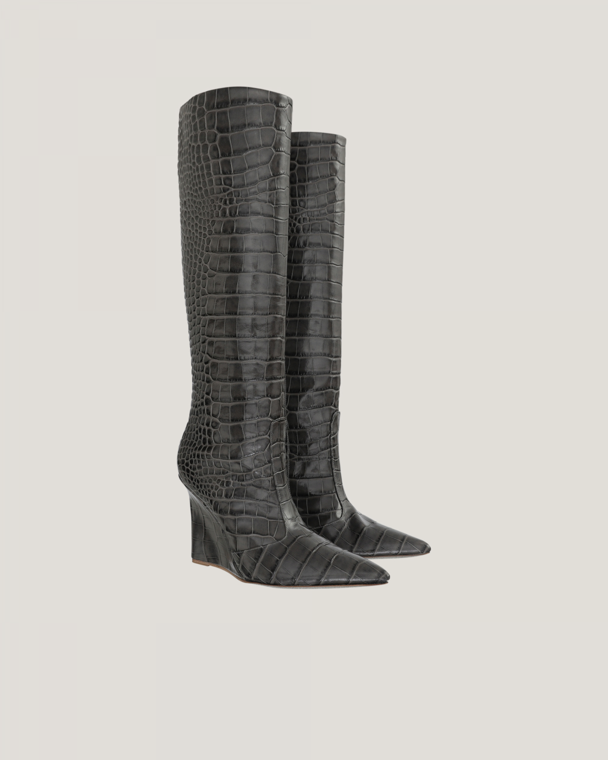 High wedge crocodile boot | hide_category, Shoes , Boots | Genny