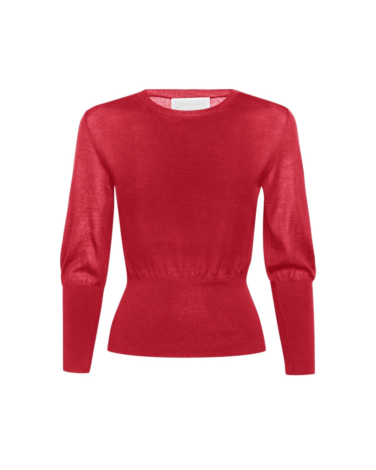 Red cashmere and silk sweater | | Genny