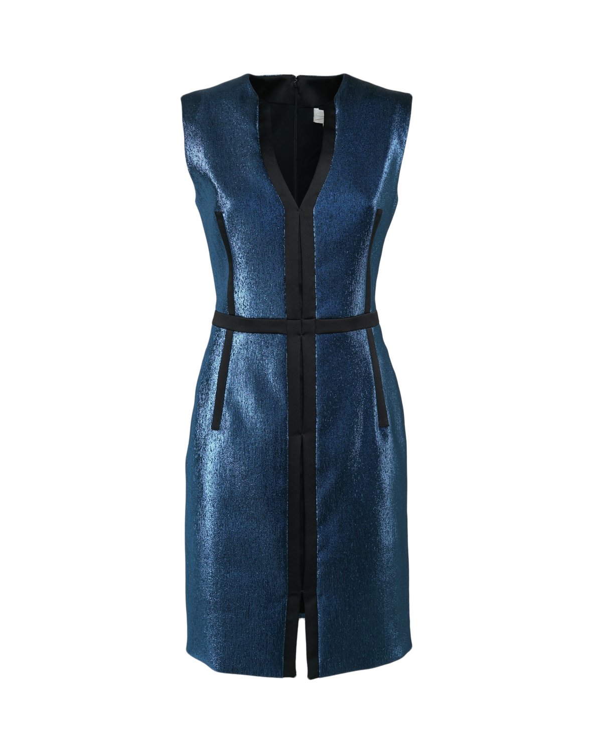 Blue metallic-effect bodycon dress | Party Collection | Genny