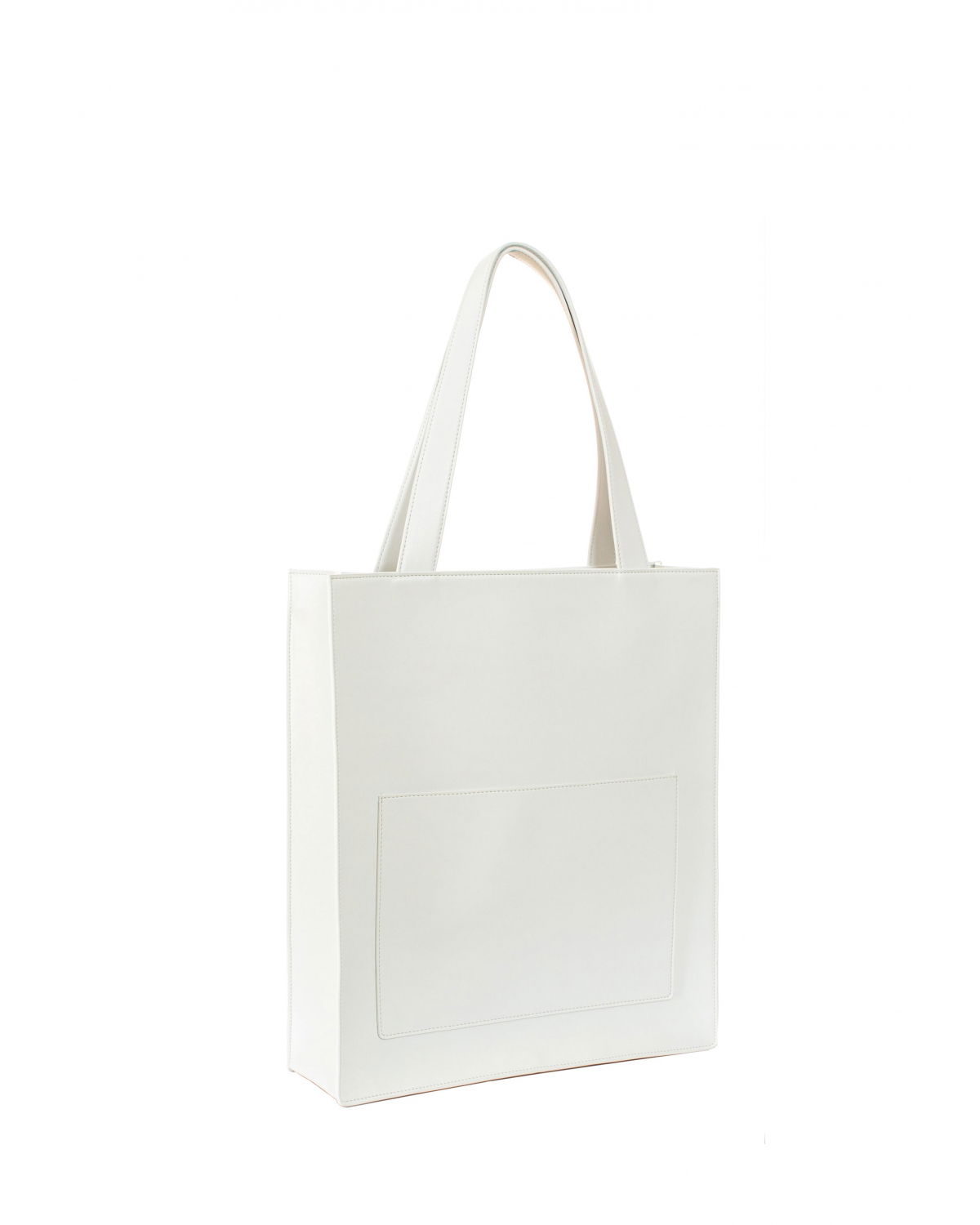 White Appleskin shopper bag | | Genny