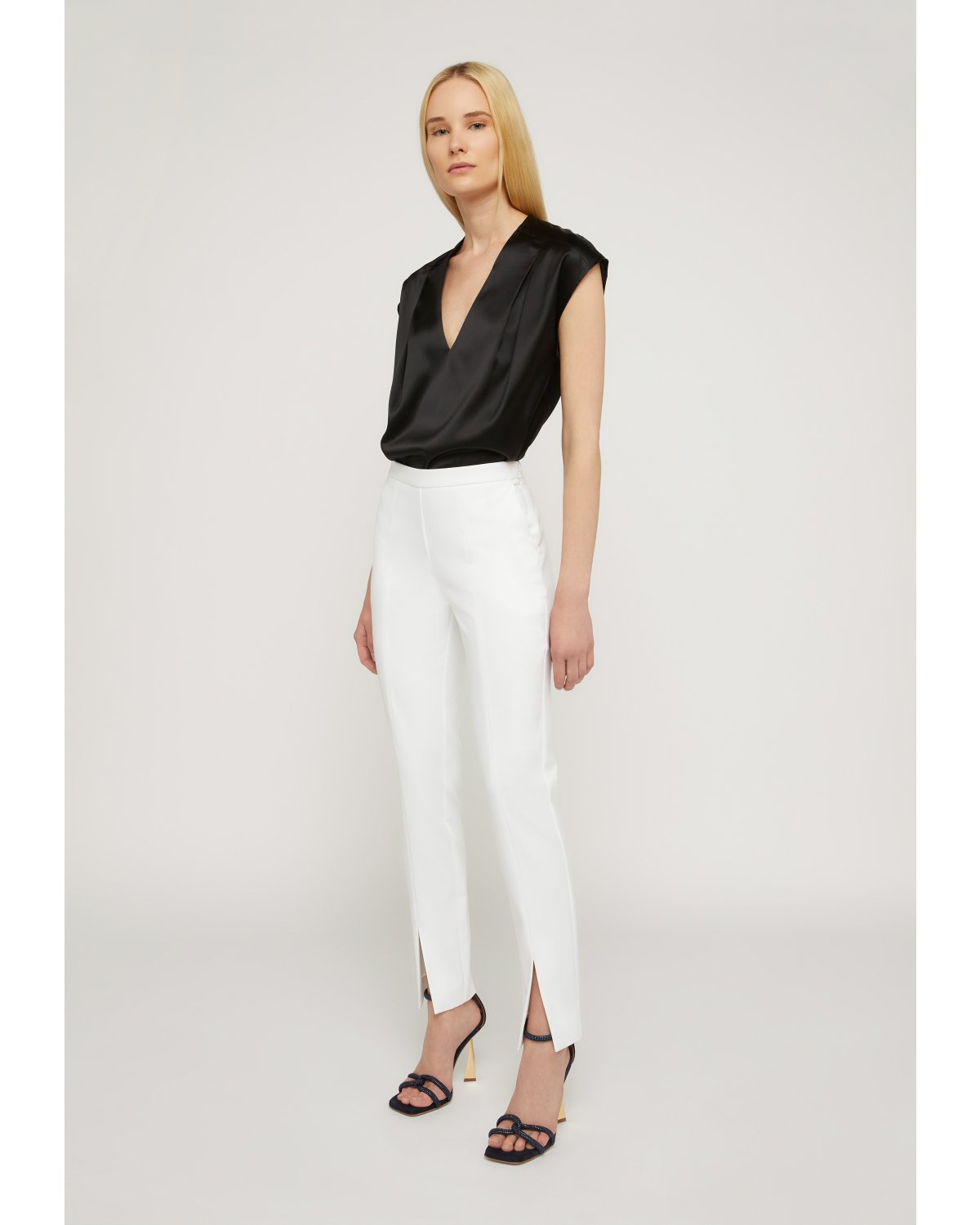 Split front slim trousers | 73_74, Mid season sale -40%, Summer Sale | Genny