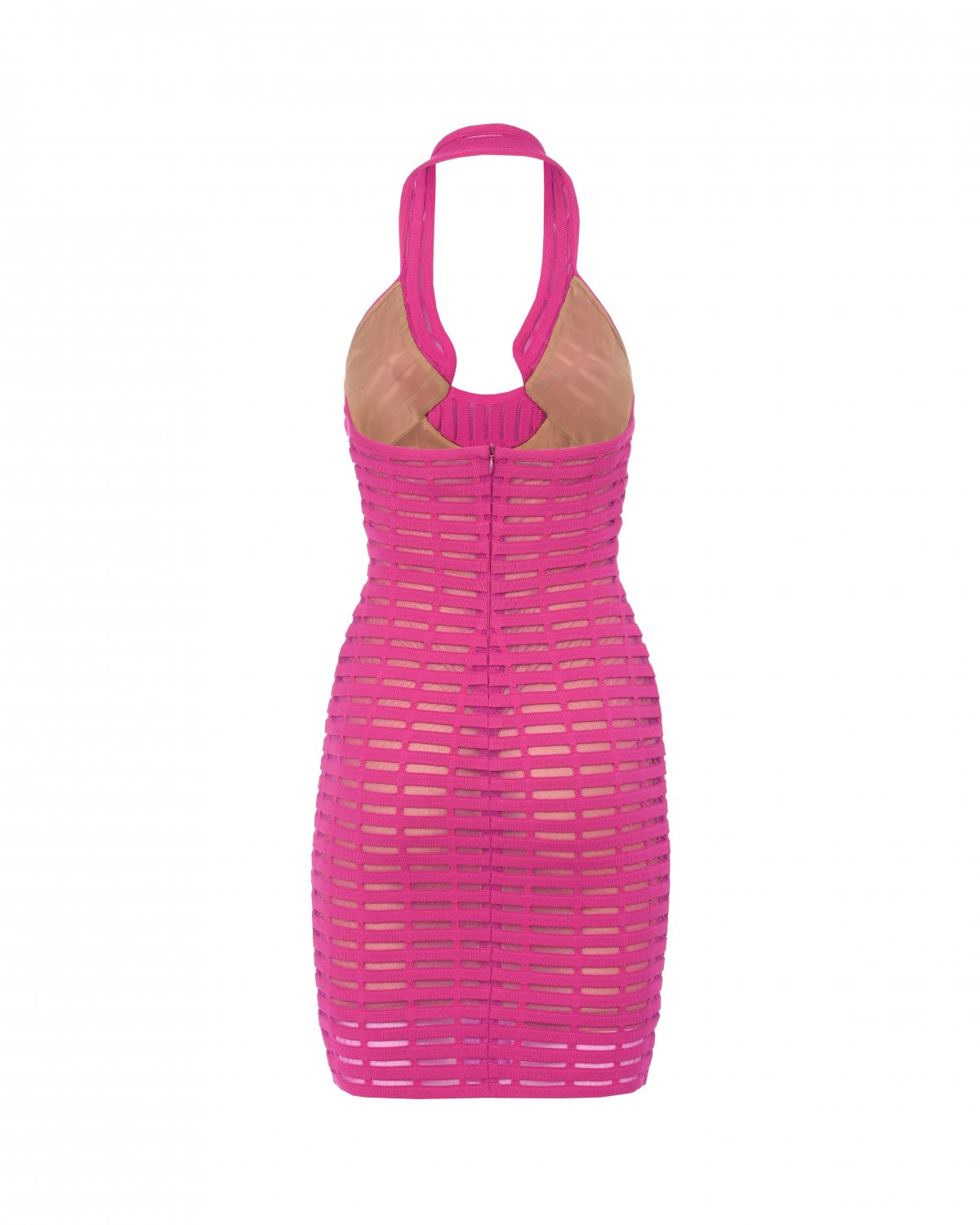 Fuchsia iconic dress with halter neckline | Iconic Capsule Collection, 73_74 | Genny