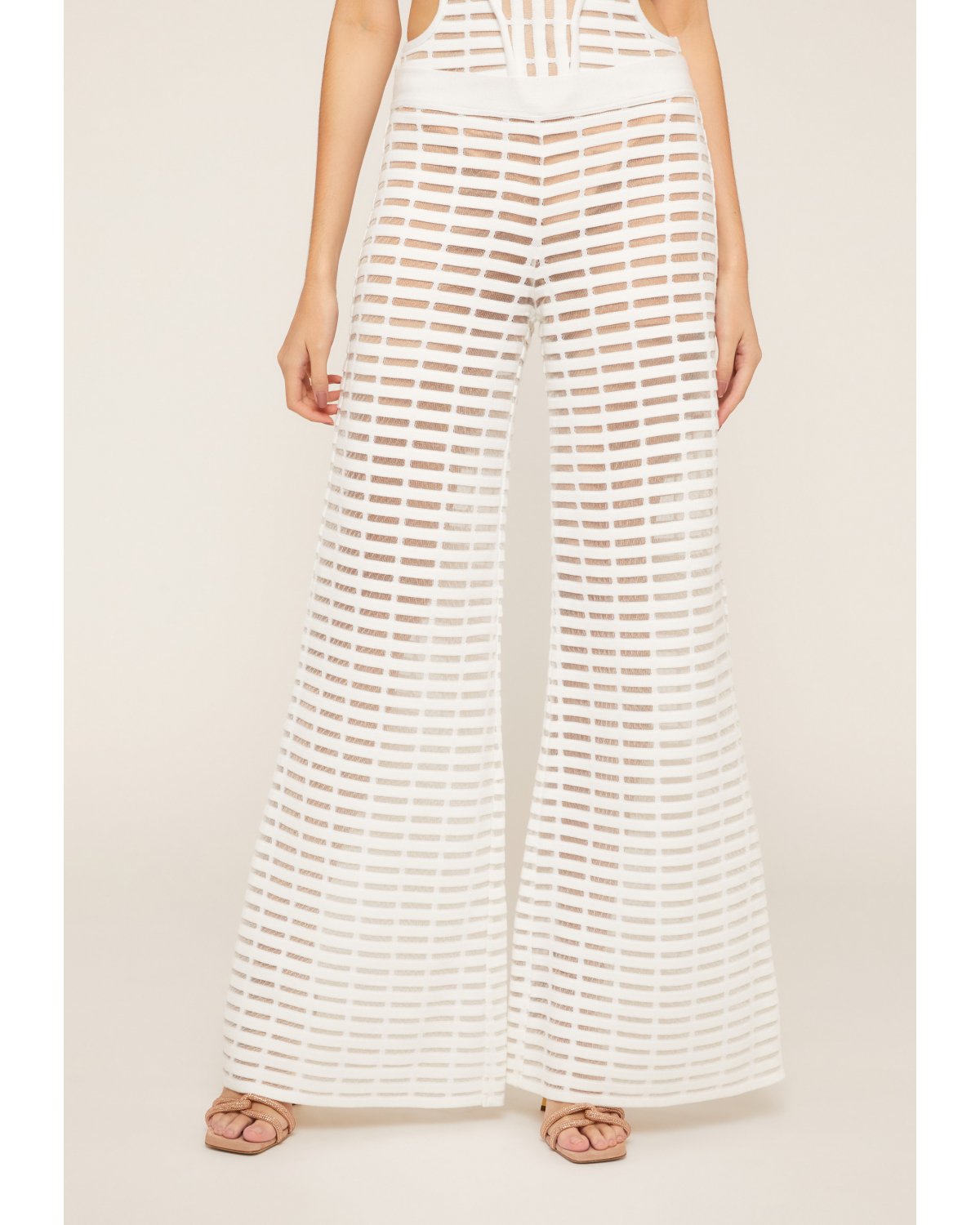 White open-knit pants | Iconic Capsule Collection, 73_74 | Genny