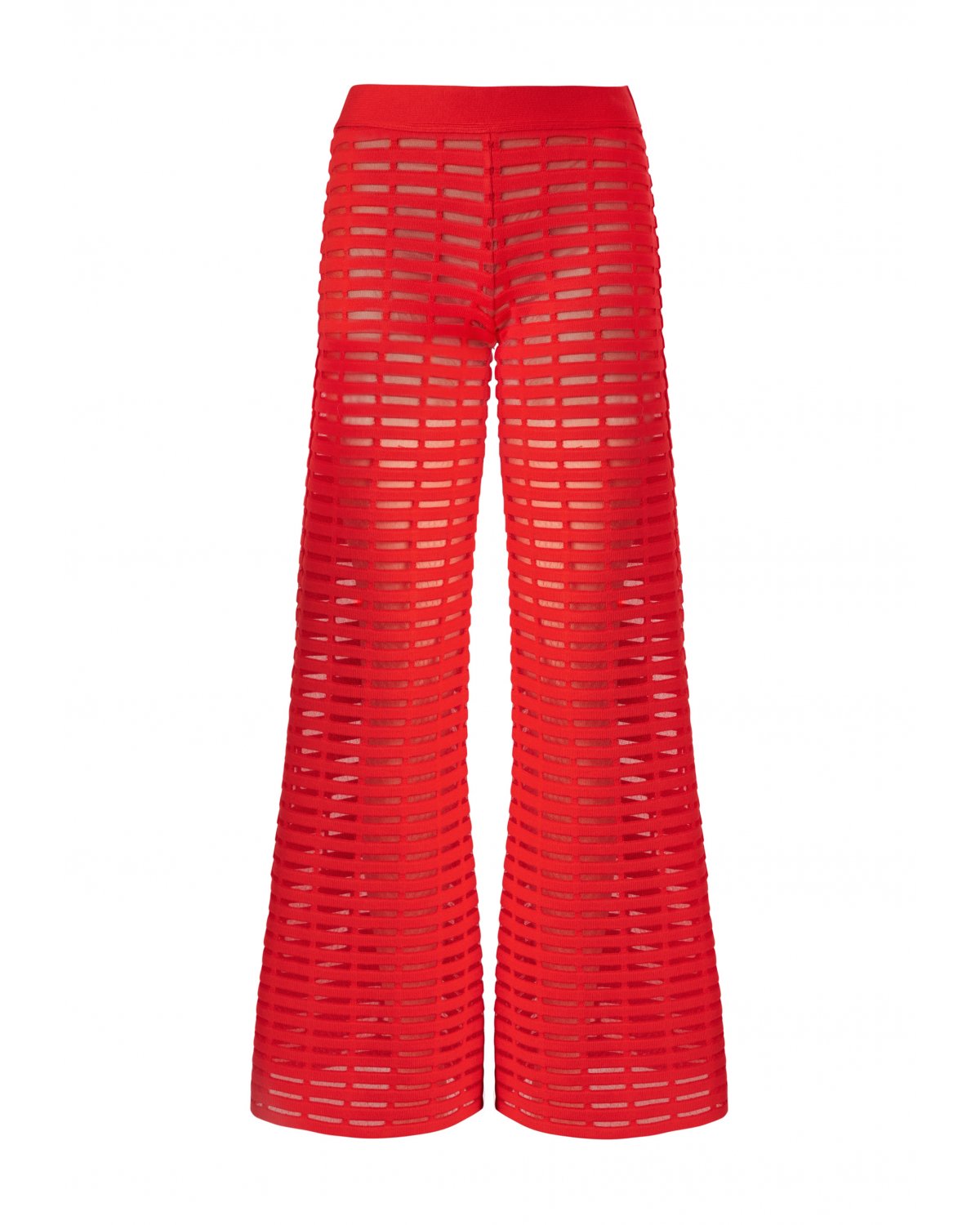 Red open-knit pants | Iconic Capsule Collection, 73_74 | Genny