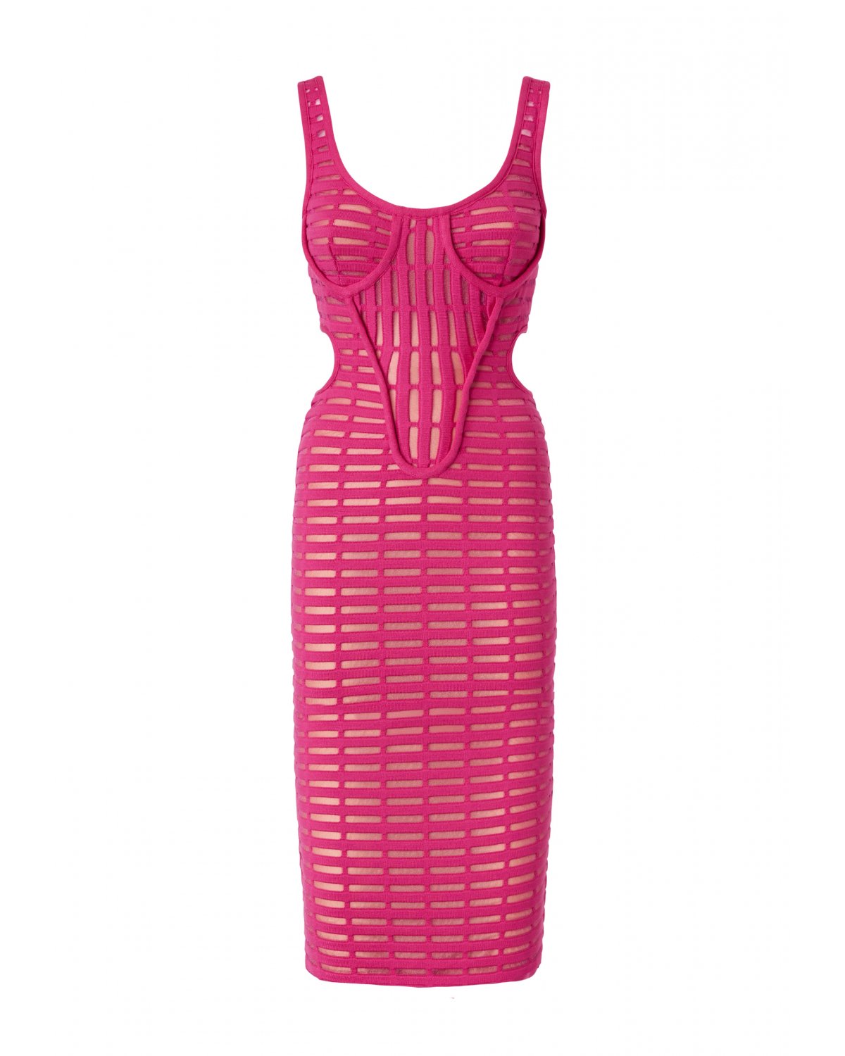 Fuchsia iconic dress with cut out | Iconic Capsule Collection, 73_74 | Genny
