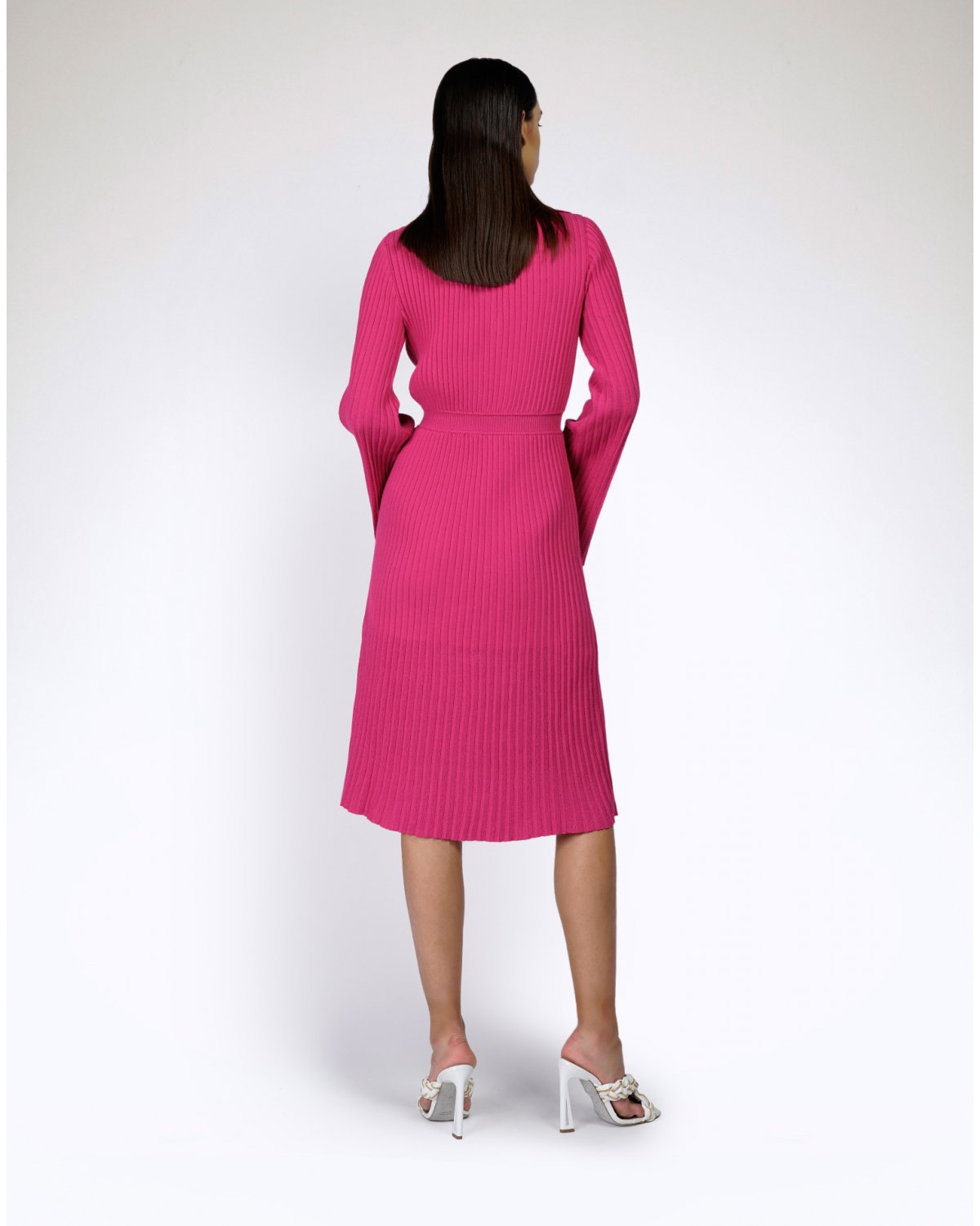 V-neck dress with collar | 73_74, Mid season sale -40%, Summer Sale | Genny