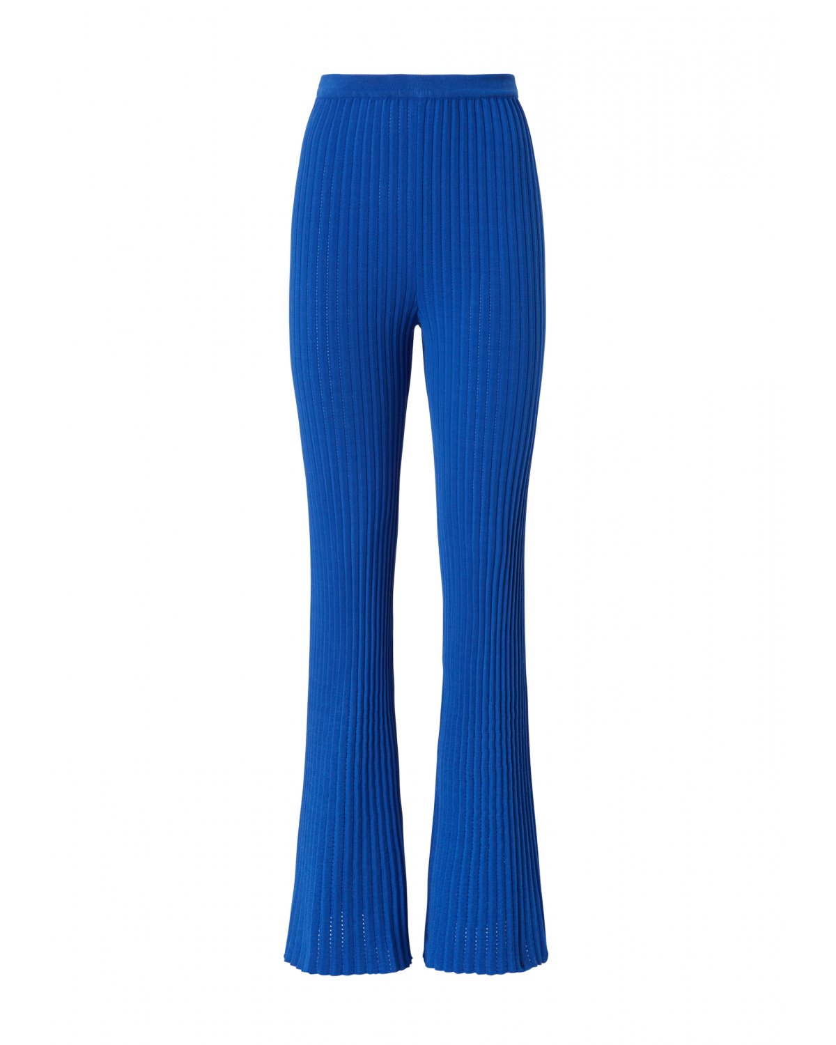 Pantalone in maglieria plissé blu | 73_74, Mid season sale -40%, Summer Sale | Genny