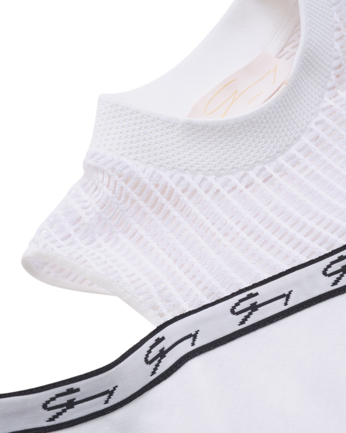 Sweatshirt with top net and open shoulder | 73_74, Mid season sale -40%, Summer Sale | Genny