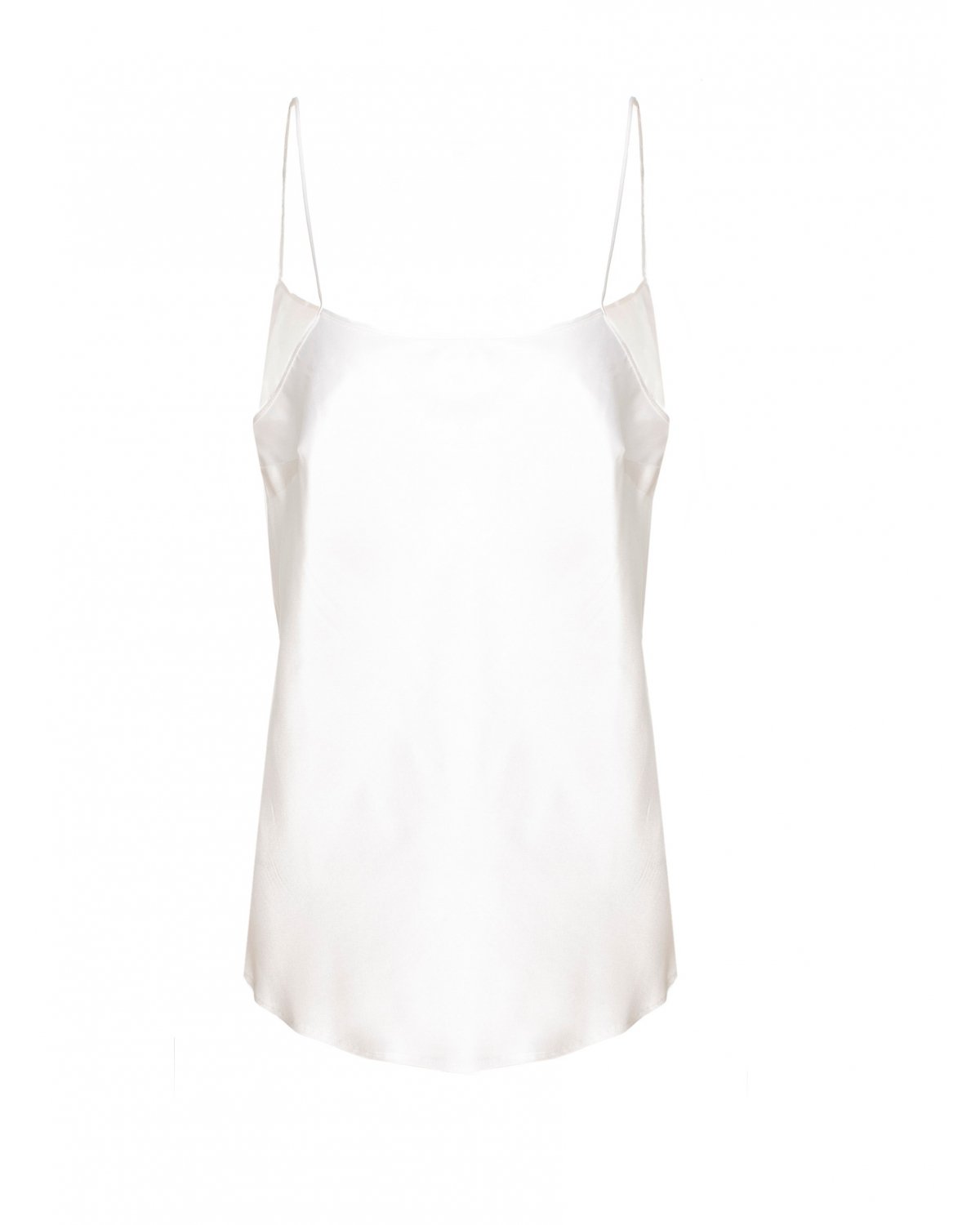 White elegant silk top | 73_74 | Genny