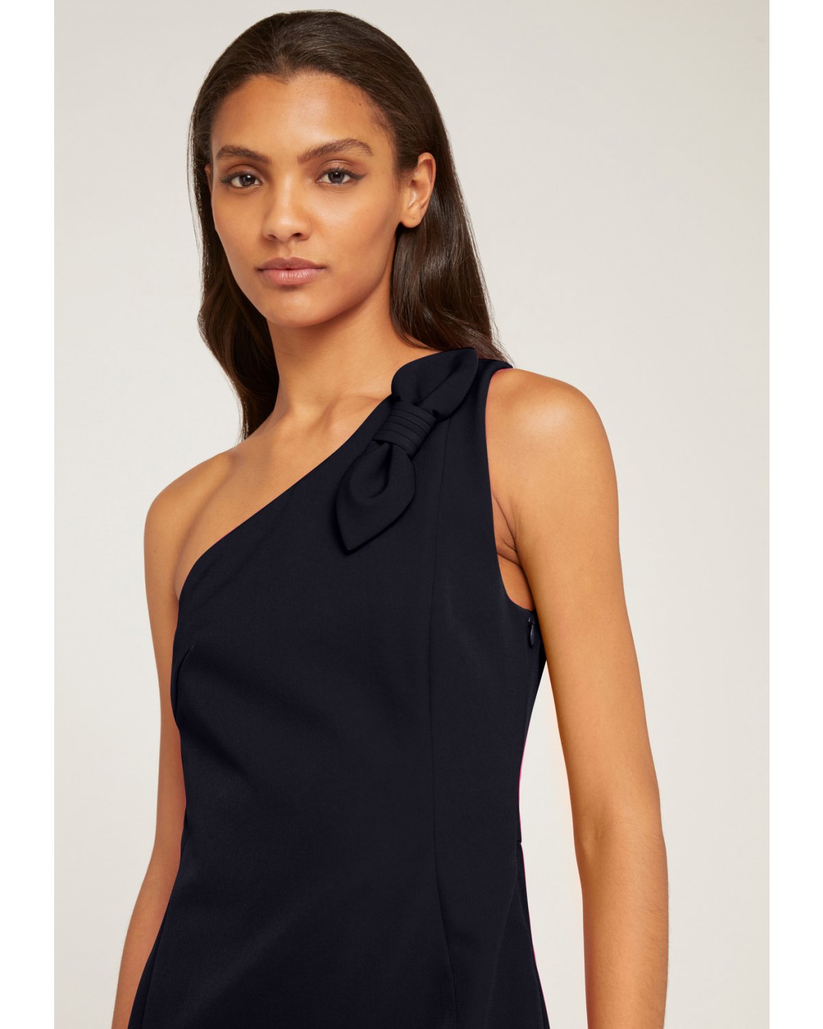 One-shoulder black dress with bow | 73_74, Summer Sale, Mid season sale -40% | Genny
