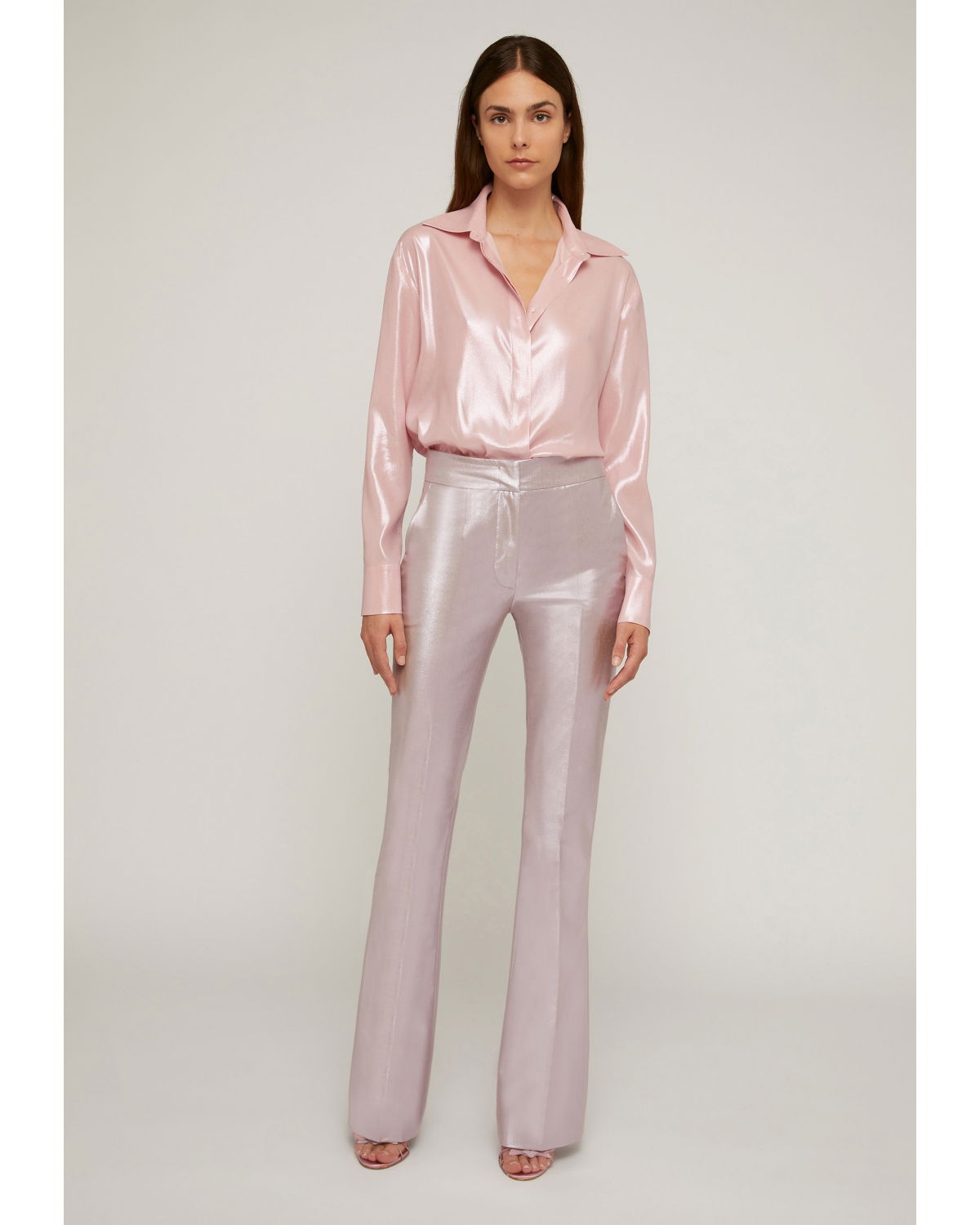 Metallic effect tailored pants | hide_category | Genny
