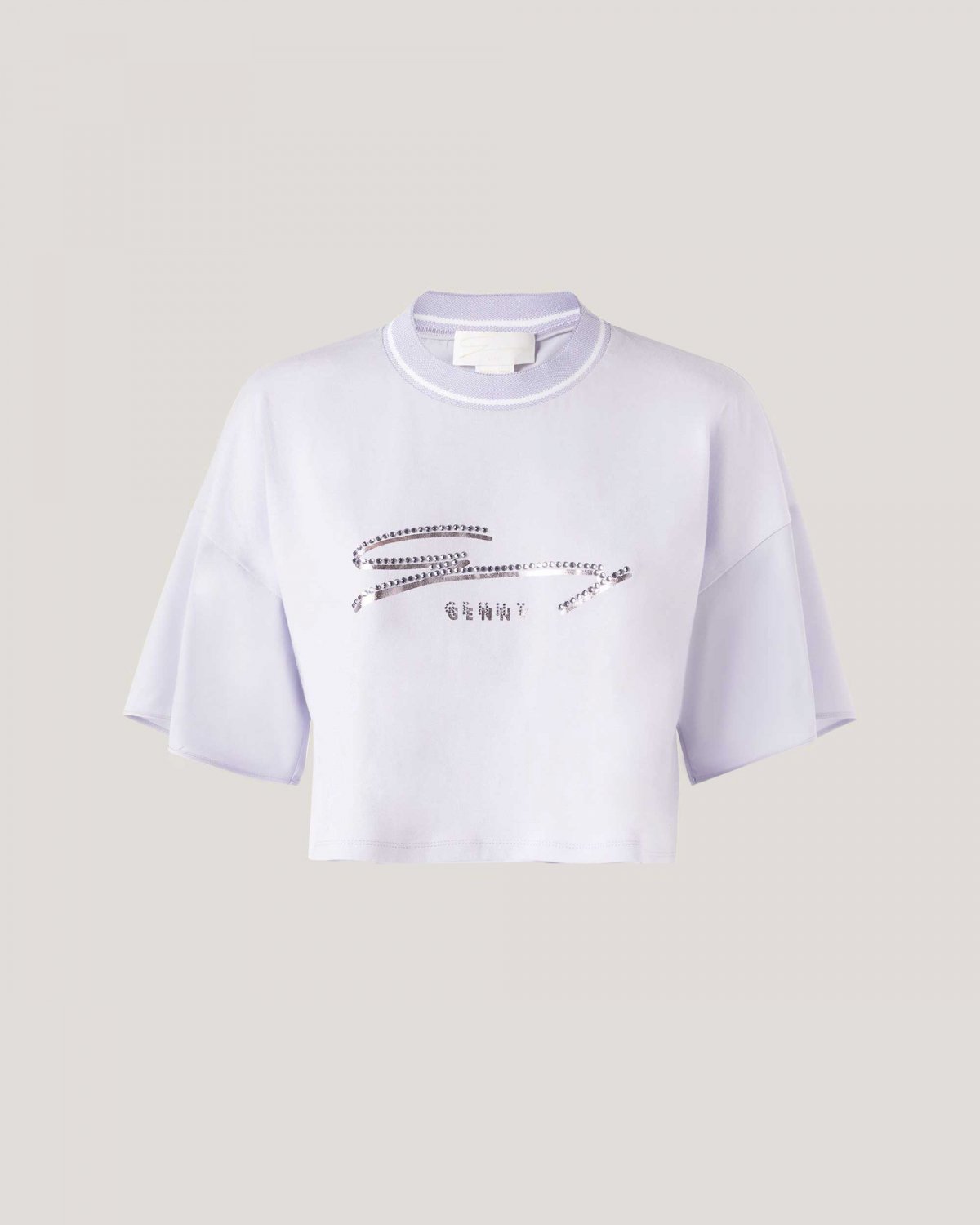 Cropped t-shirt with logo | Spring Summer 2023 Collection, 73_74, Cruise 2023 Collection, Warm weather wear, Ready to Wear | Genny