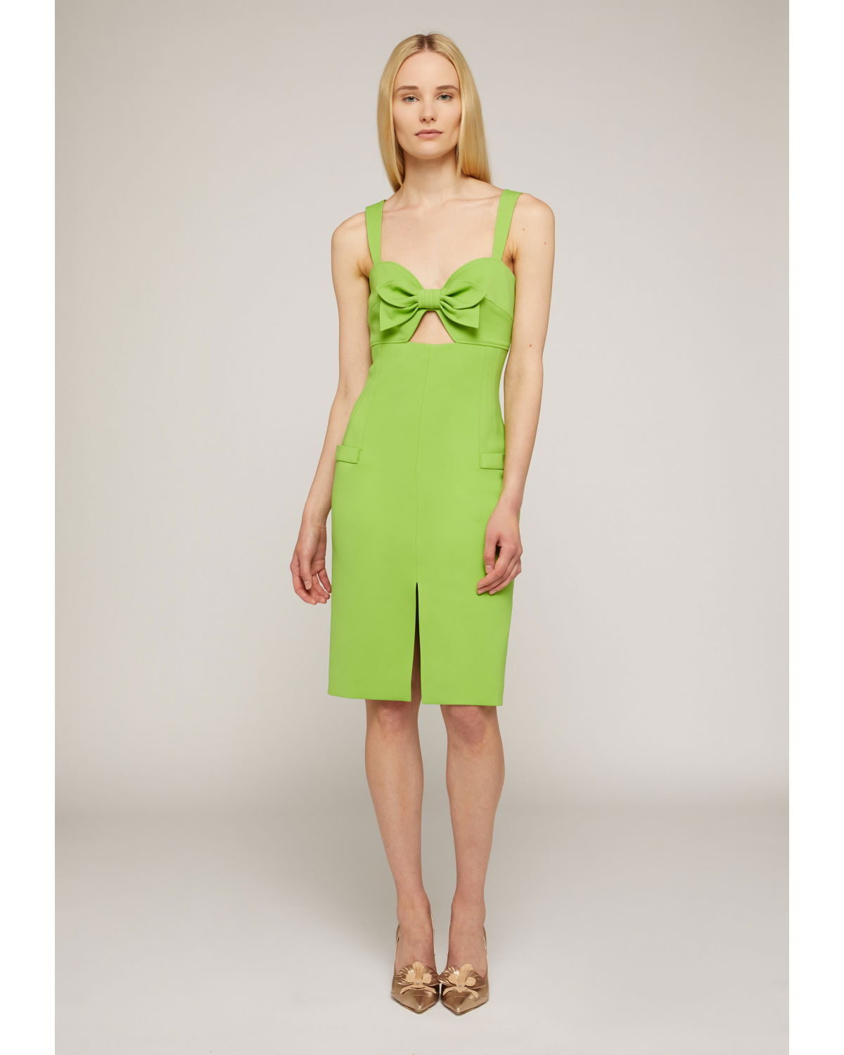 Sleeveless dress with bow | hide_category | Genny