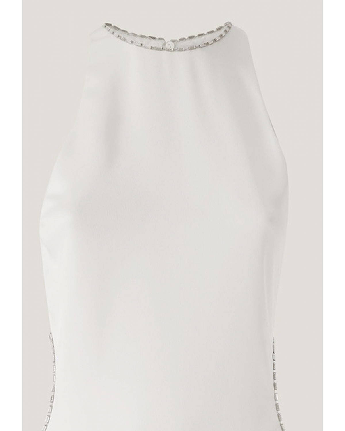 White evening gown with embroidery | hide_category | Genny