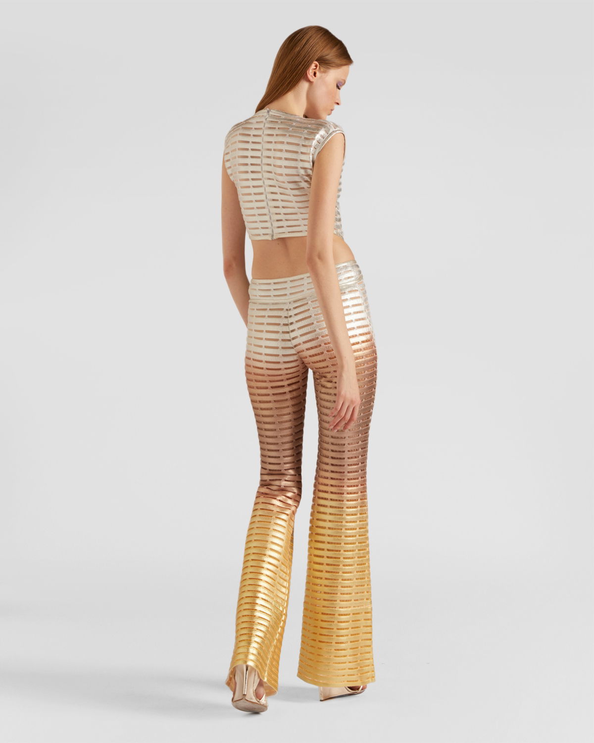 Knit jumpsuit with laminated print | -40%, Sale | Genny