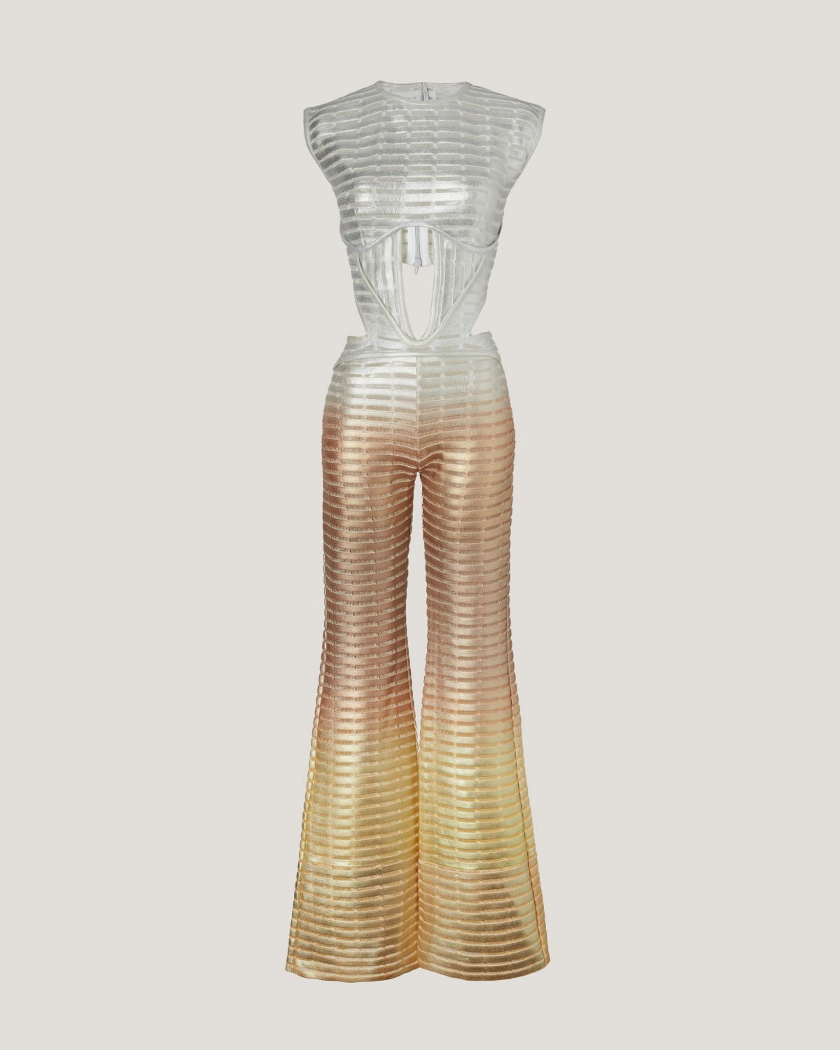 Knit jumpsuit with laminated print | -40%, Sale | Genny