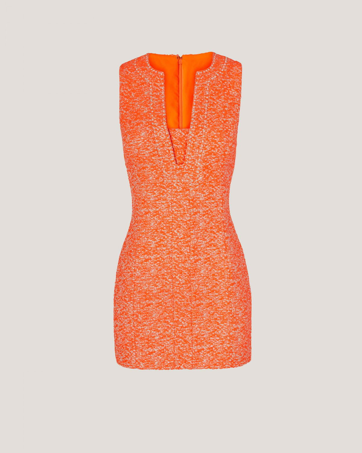 Orange Mini dress with contrasting profiles | hide_category | Genny