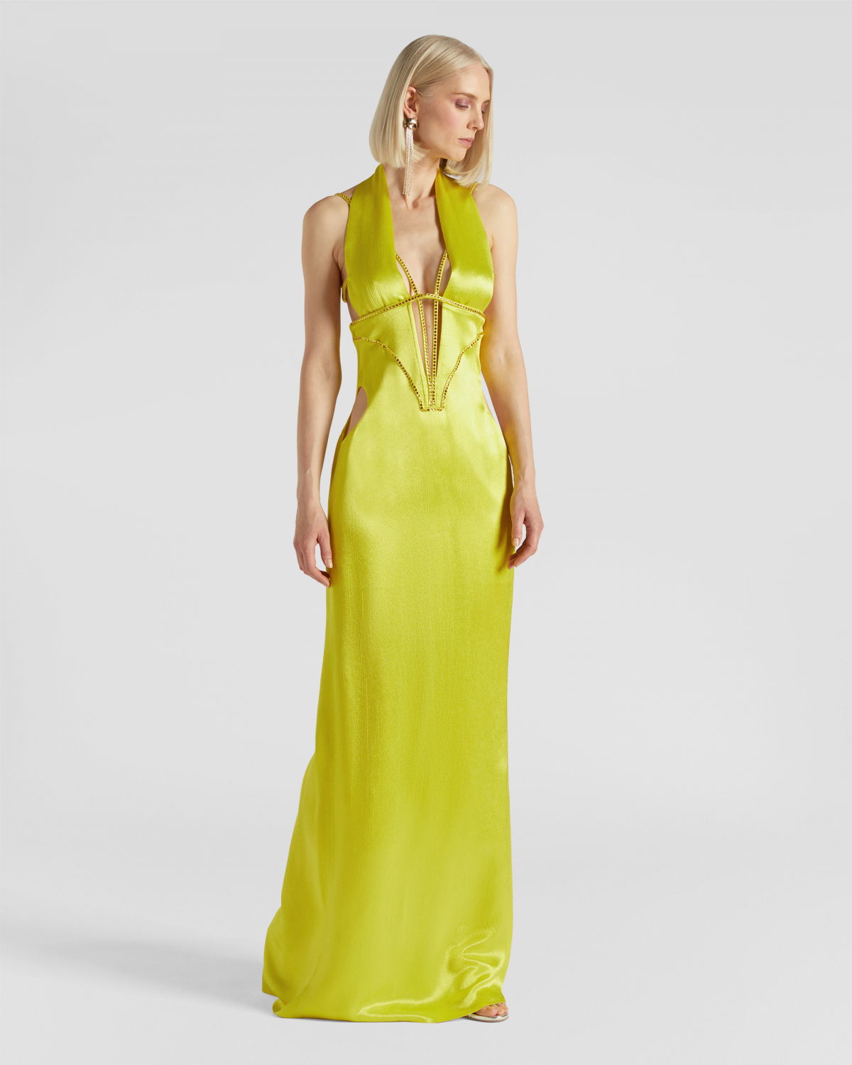 Evening dress with twist and cut-outs | hide_category | Genny