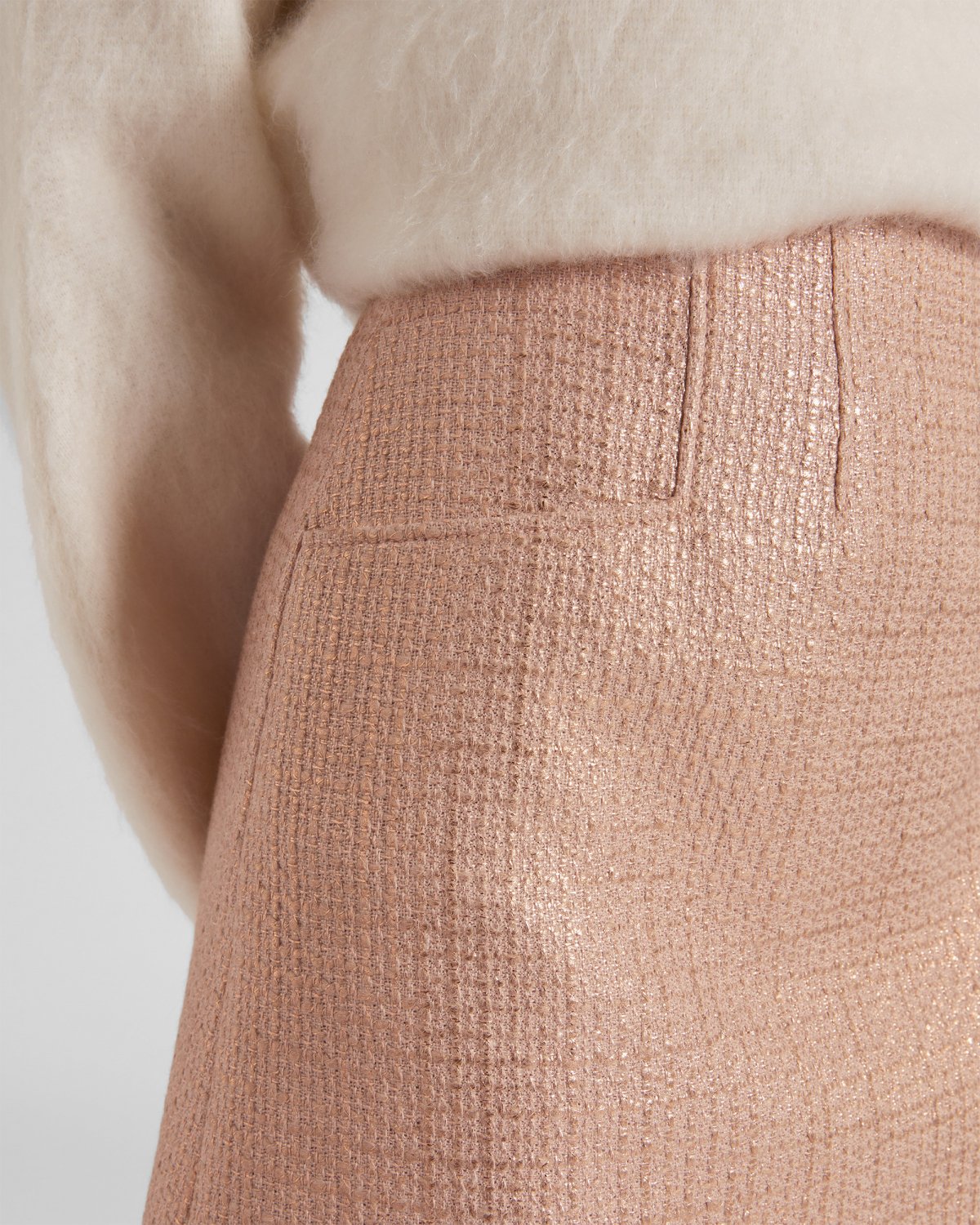 Tweed laminated mini skirt | PRE-FALL Collection 2023, Fall Winter 2023-24, Skirts & Trousers, Skirt | Genny