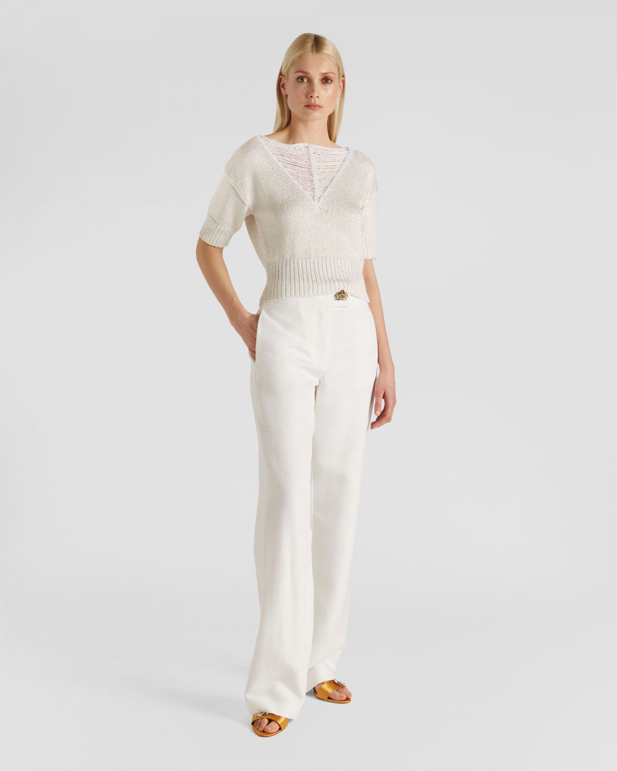 Fluid-line pants | Resort 2024 Collection, Spring Summer 2024 Collection, EID , Our mother's day gifts, -30%, Sale | Genny