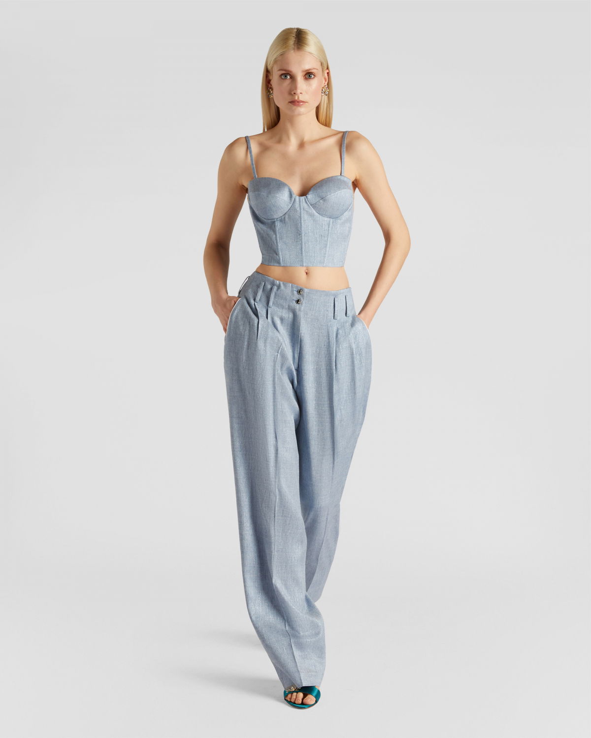 Denim bodice top | Resort 2024 Collection, Spring Summer 2024 Collection, Our mother's day gifts, -30%, Sale, Private Sale, Summer Escape | Genny