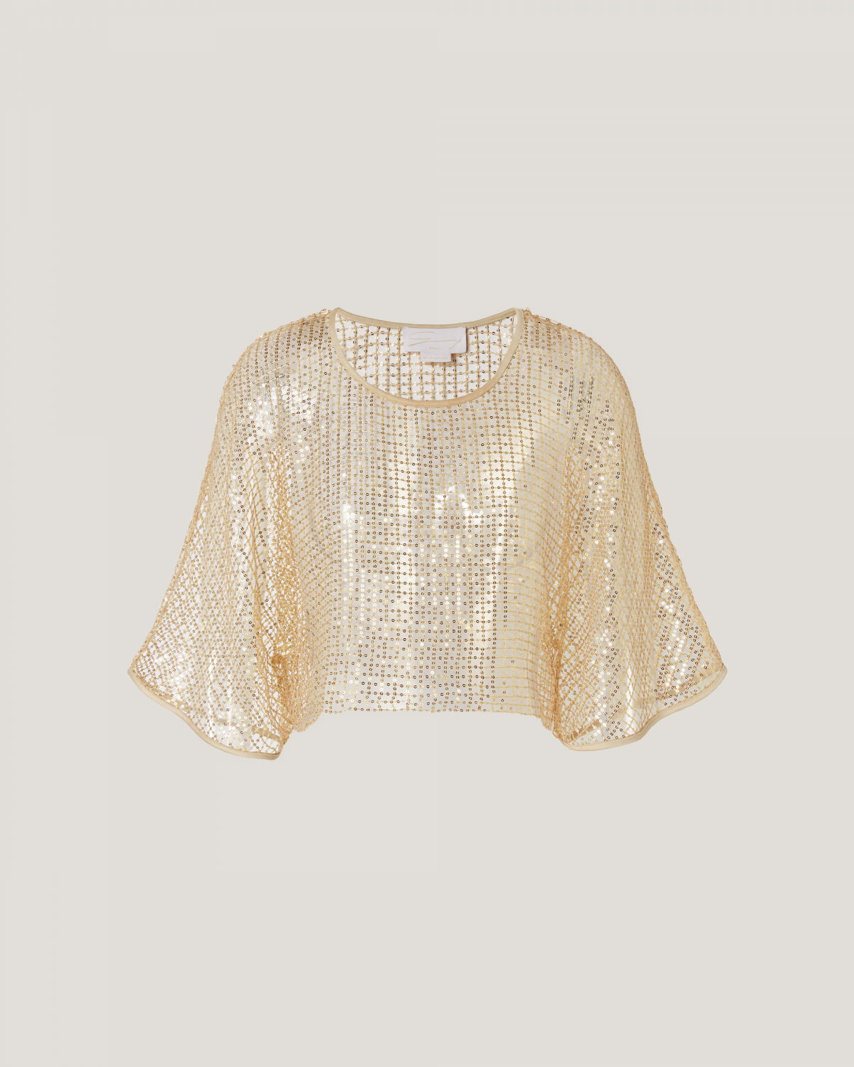 Sequined mesh top | Resort 2024 Collection, Spring Summer 2024 Collection, EID , Our mother's day gifts, Summer Escape, -30%, Sale | Genny