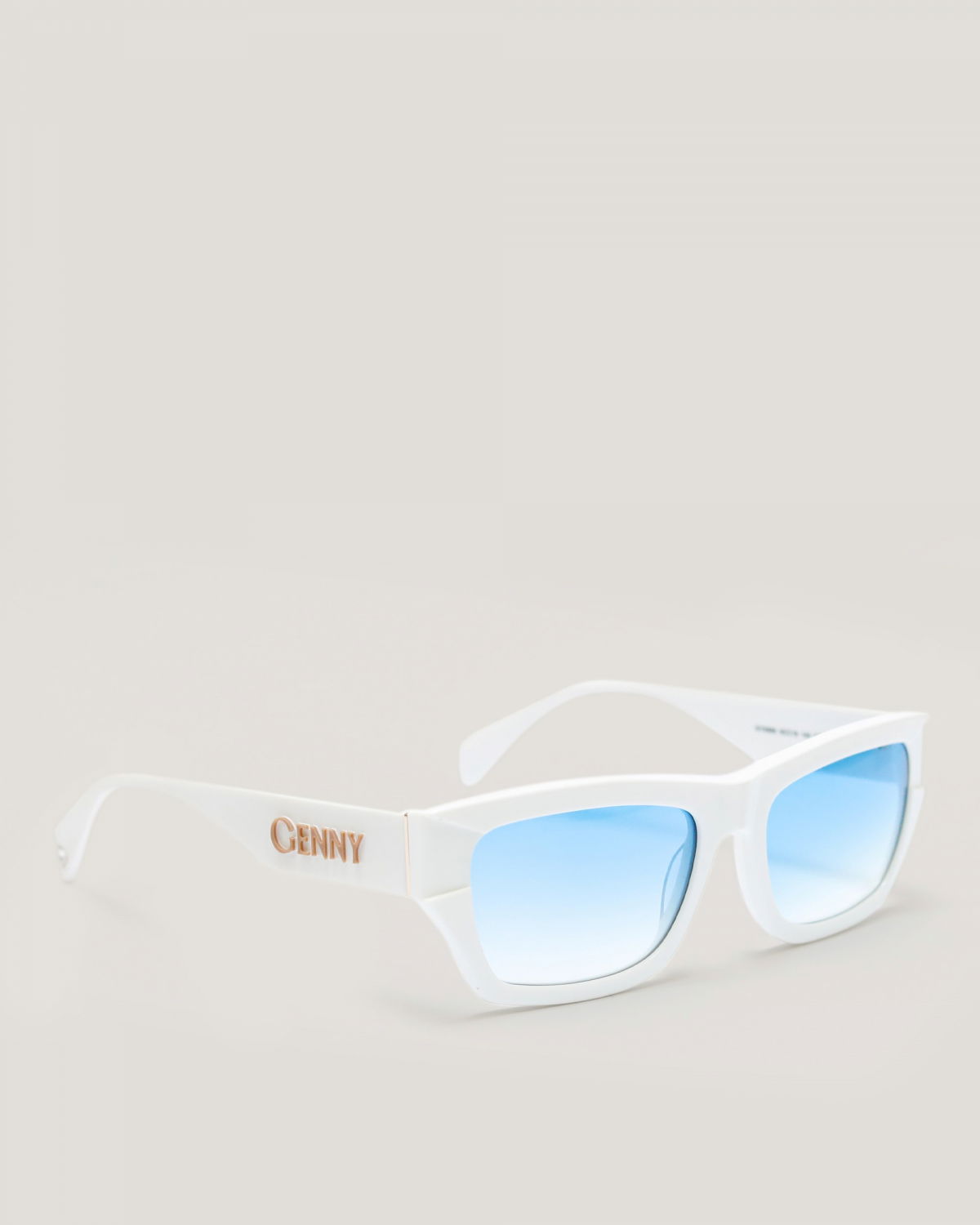 White with blue lenses sunglasses | Sunglasses, Accessories, Ricercabili, Mykonos Capsule Collection, Accessories | Genny