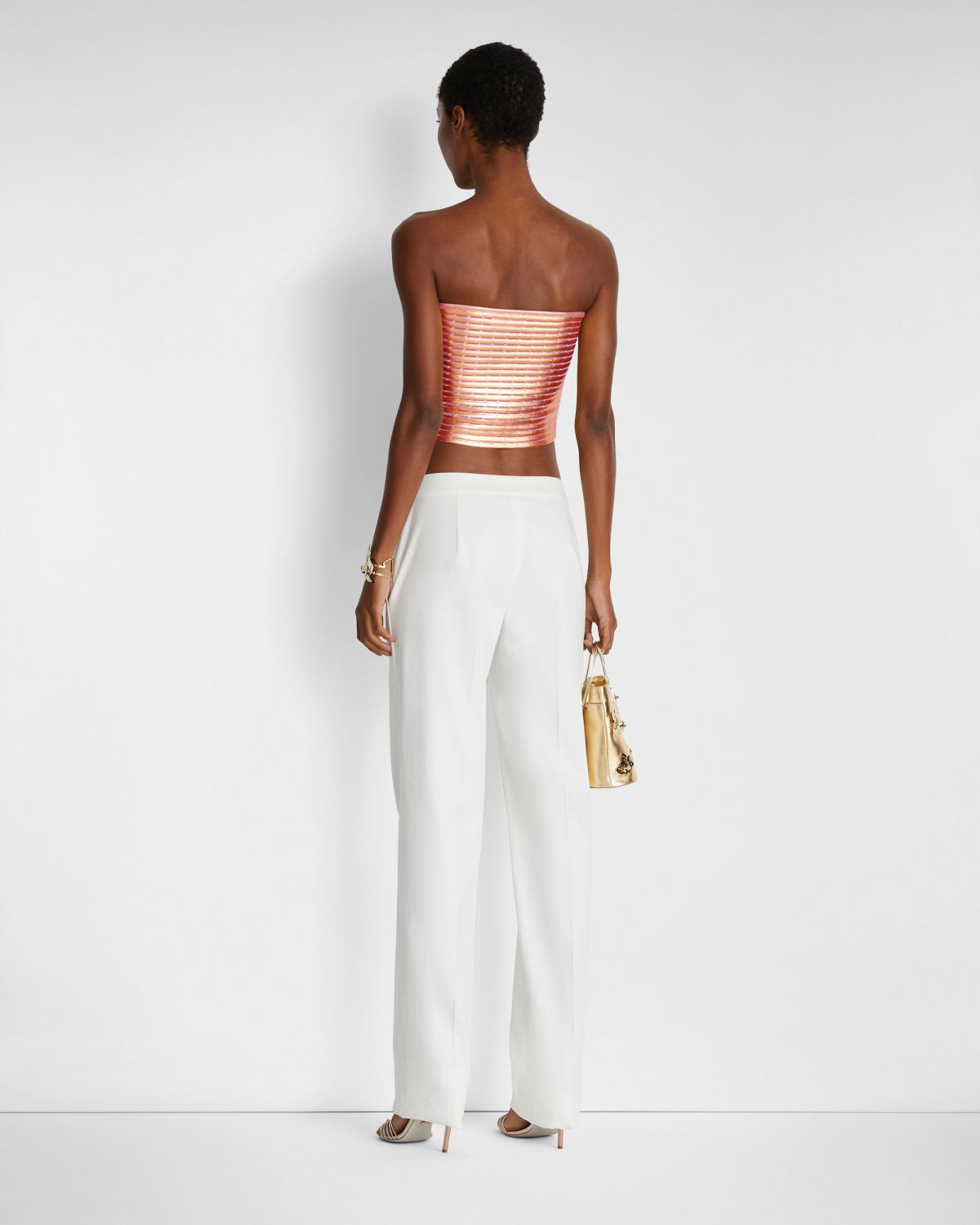 Laminated sleeveless crop top | Crop tops, Spring Summer 2024 Collection | Genny