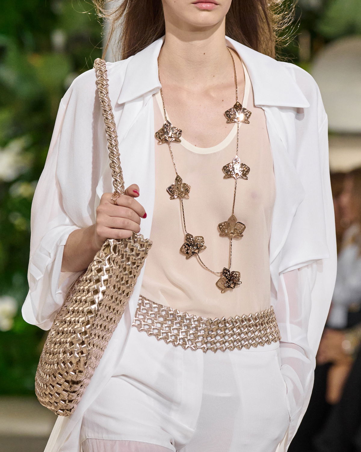 Perforated orchid necklace | Jewelry, Spring Summer 2024, Spring Summer 2024 Collection, EID , Our mother's day gifts, Accessories | Genny