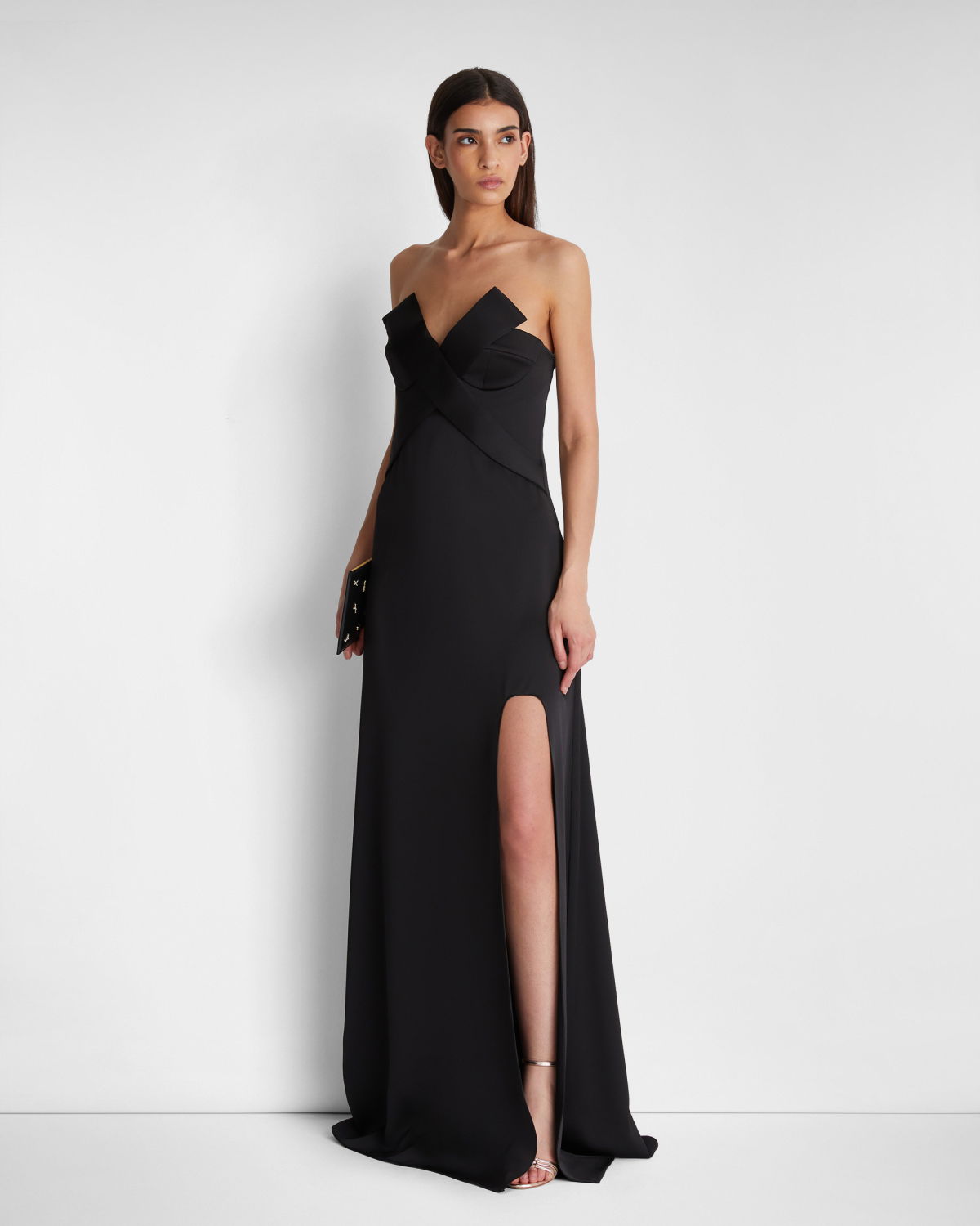 Long Dress with X Insert | | Genny