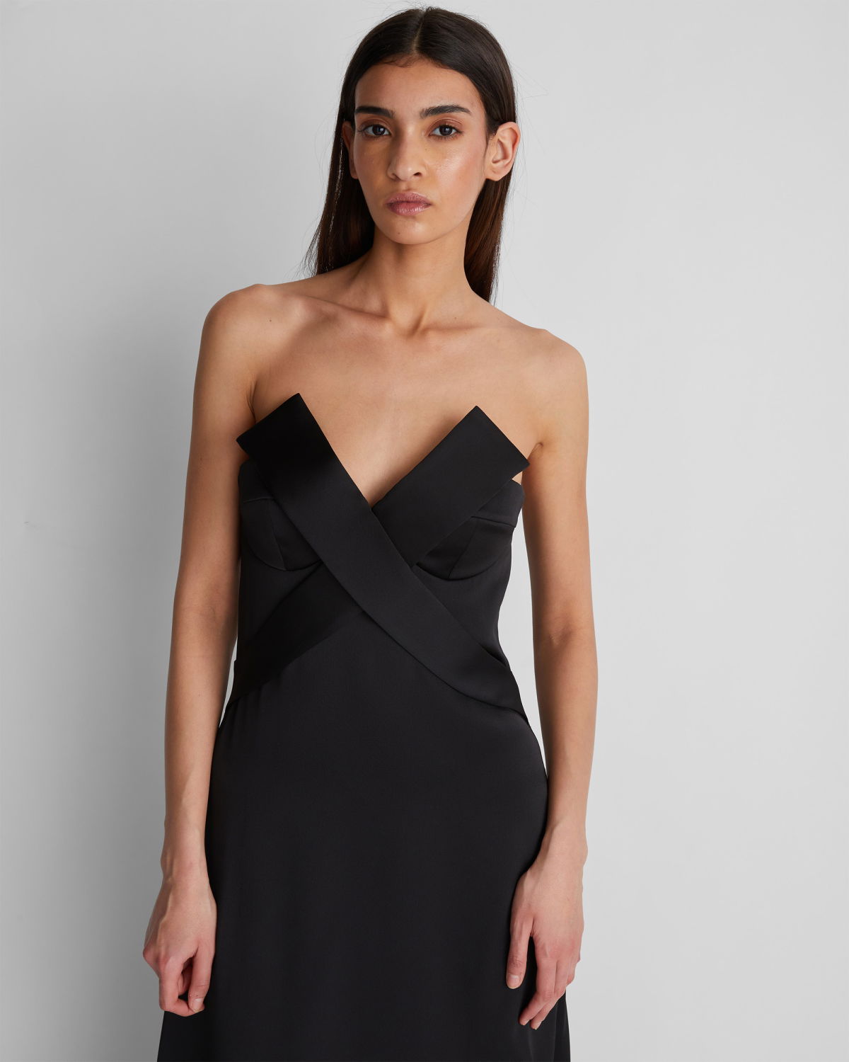 Long Dress with X Insert | | Genny