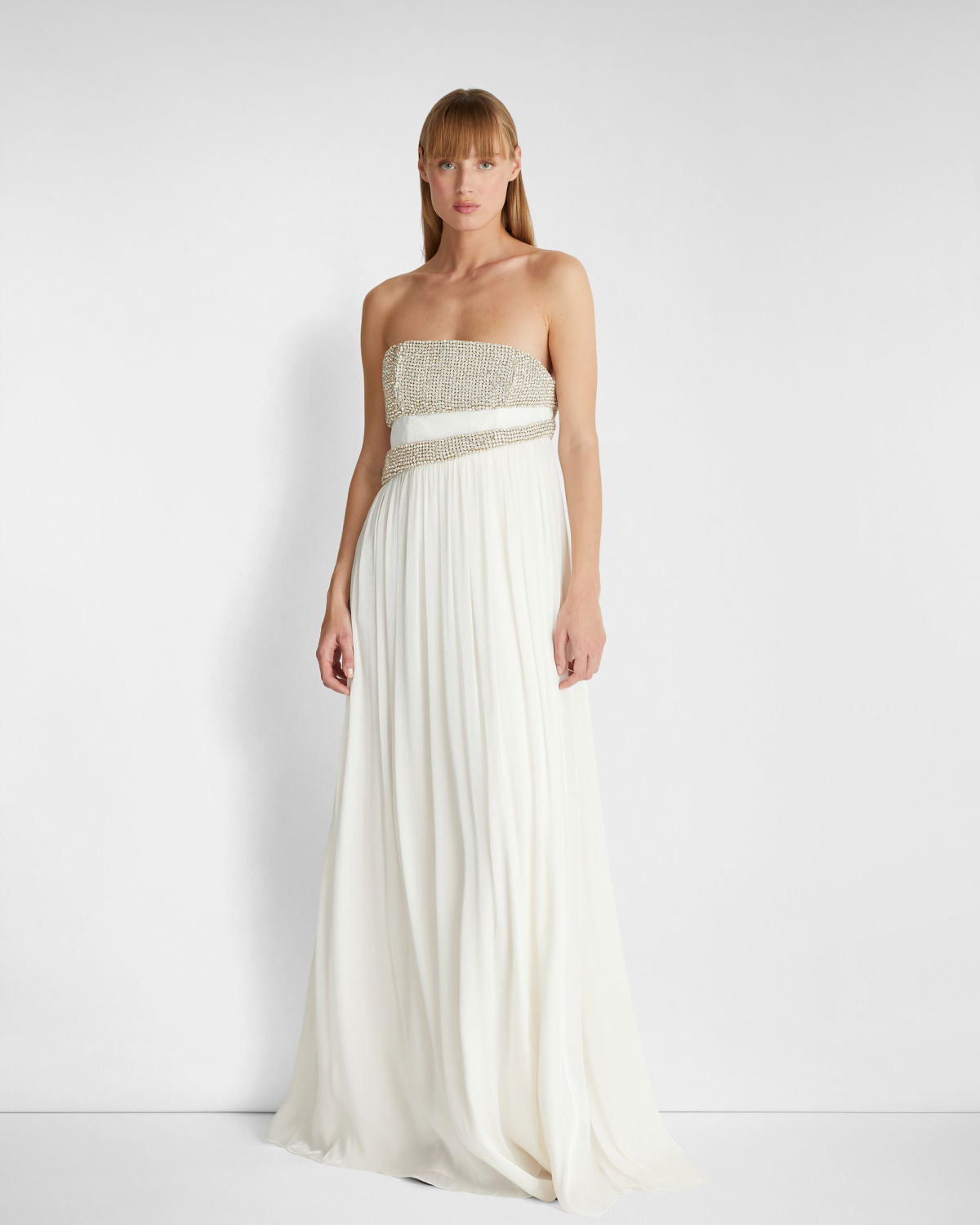 Long dress with embroidered bodice | -40%, Sale | Genny