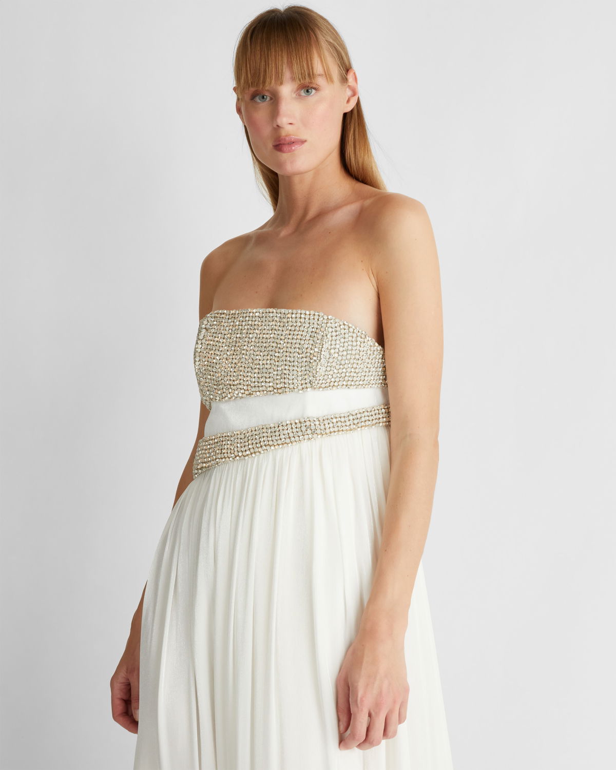 Long dress with embroidered bodice | -40%, Sale | Genny