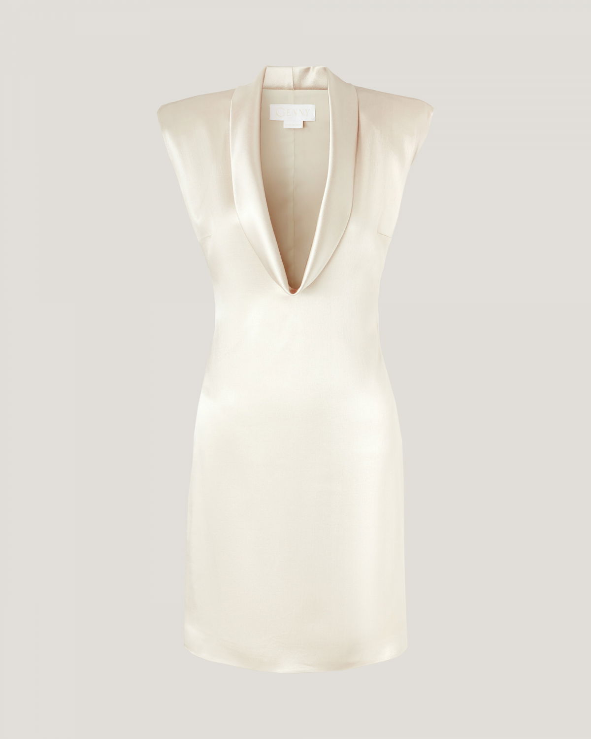 Mini dress with draped neckline | hide_category, Sale, -40% | Genny