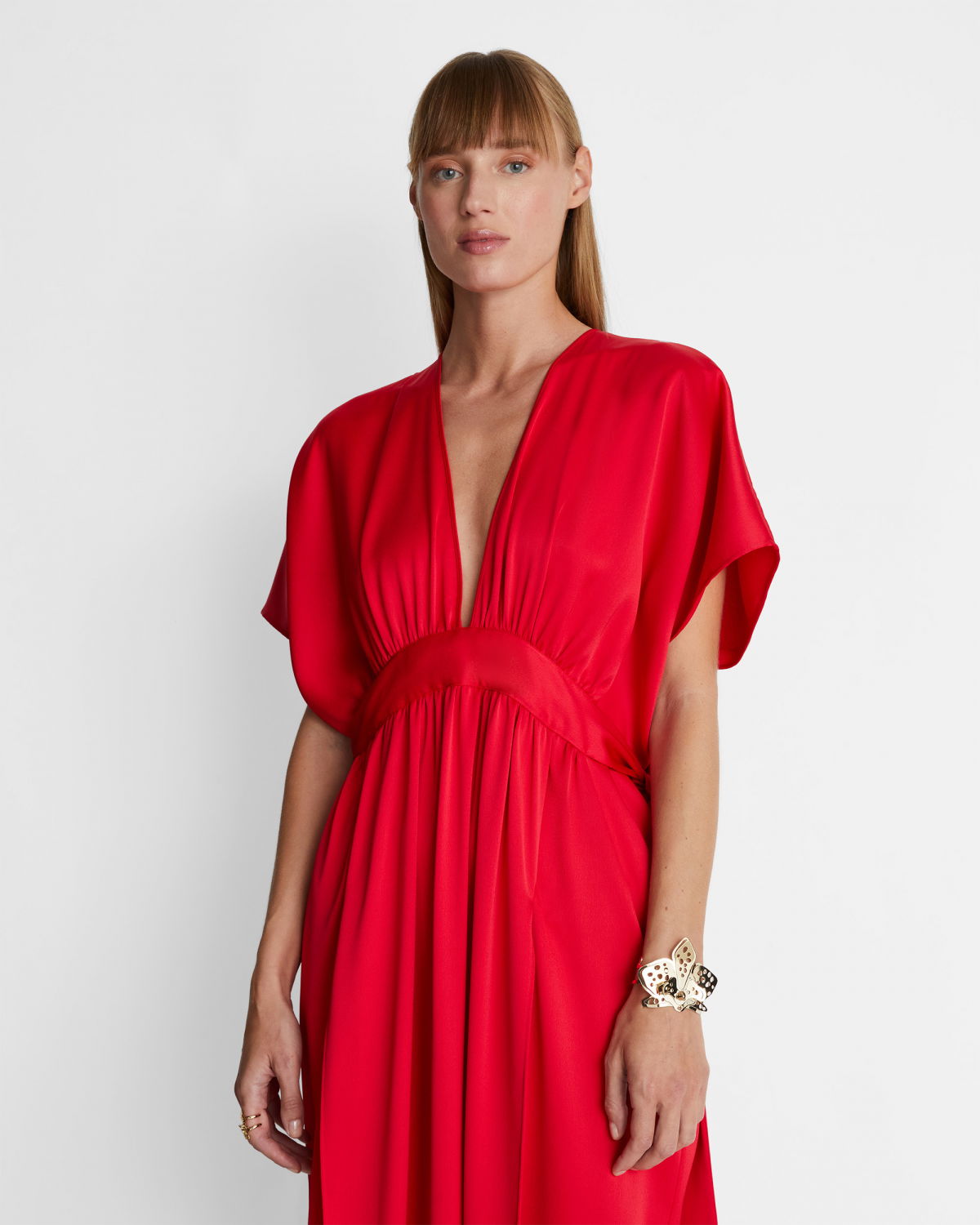 Draped dress with belt | Spring Summer 2024, Spring Summer 2024 Collection, EID , Our mother's day gifts, Summer Escape, Sale, Private Sale, -40% | Genny