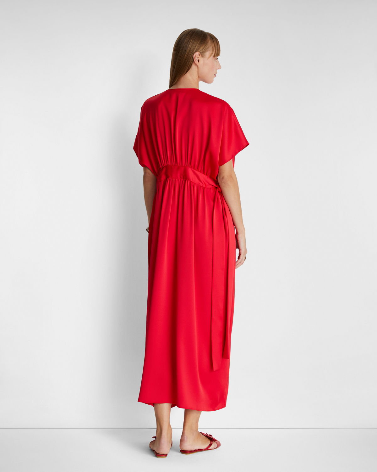 Draped dress with belt | Spring Summer 2024, Spring Summer 2024 Collection, EID , Our mother's day gifts, Summer Escape, Sale, Private Sale, -40% | Genny